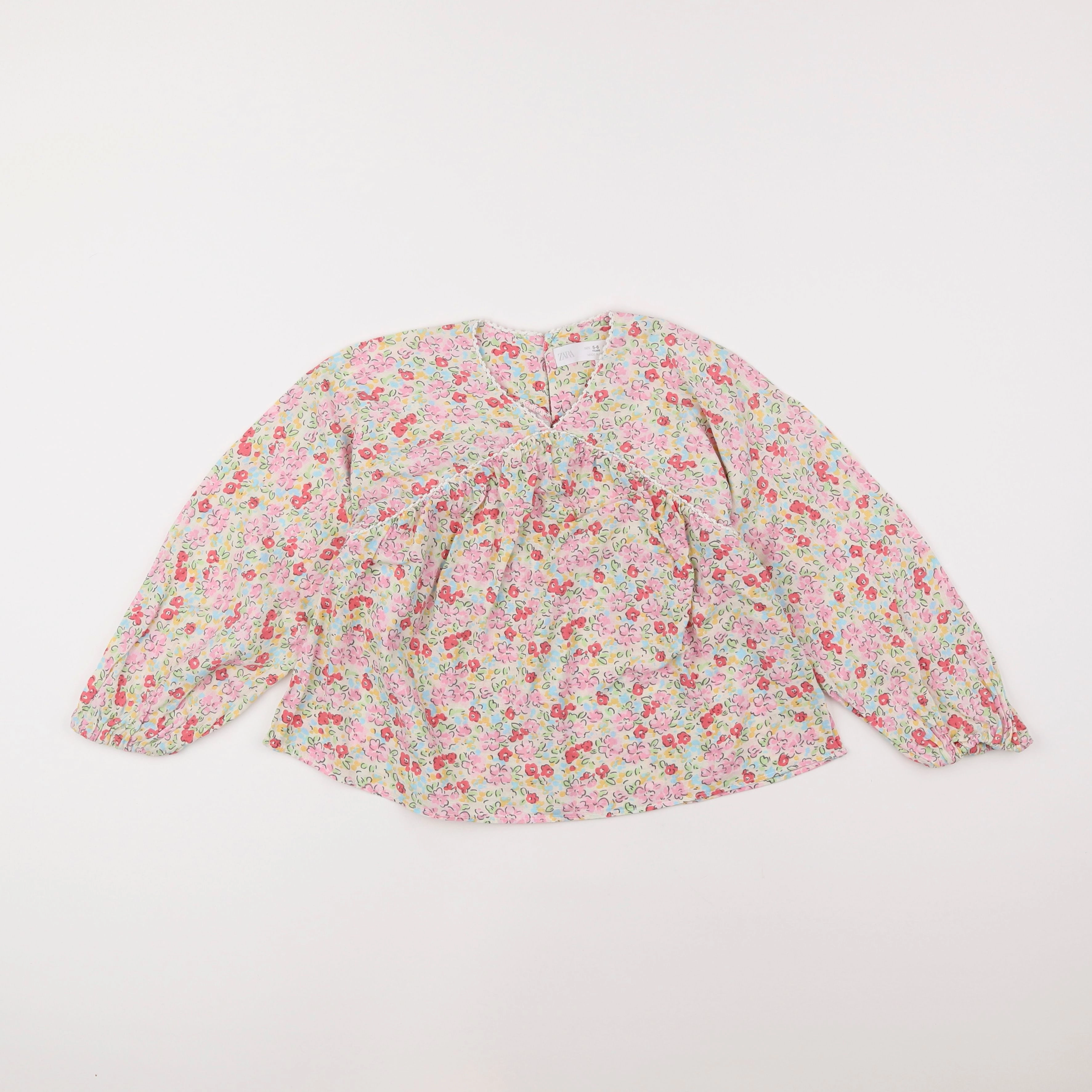 Zara - blouse multicolore - 5/6 ans