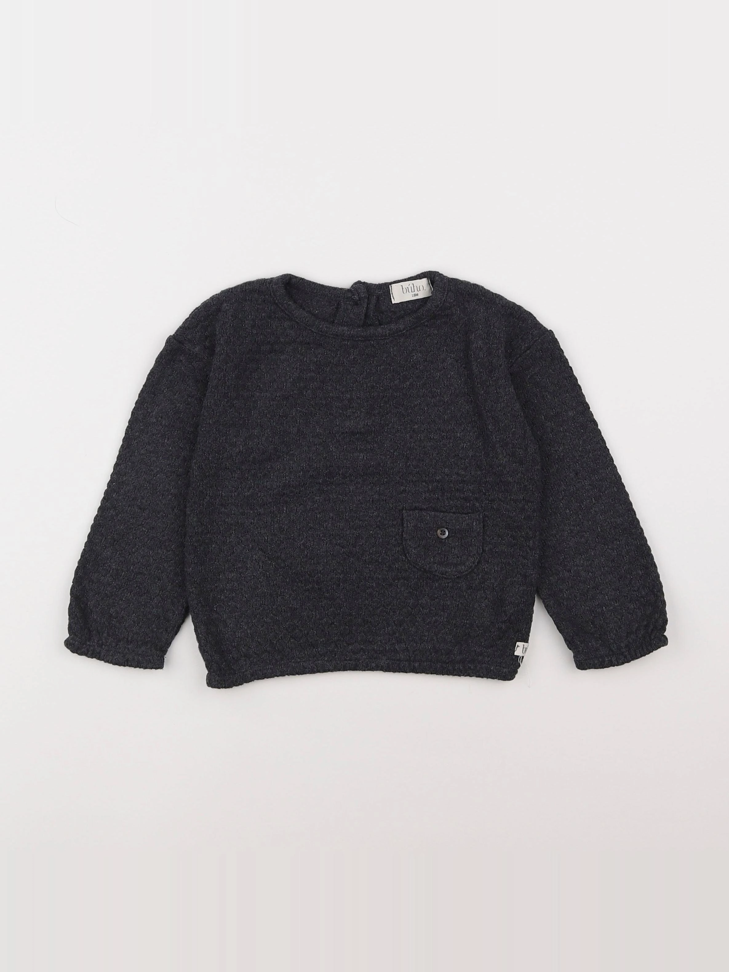 Buho - pull gris - 18 mois
