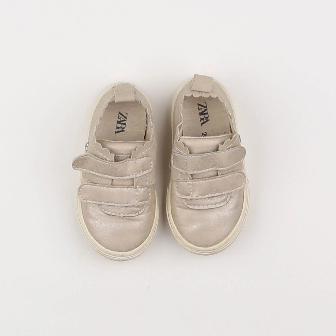 Zara - baskets beige, or - pointure 20