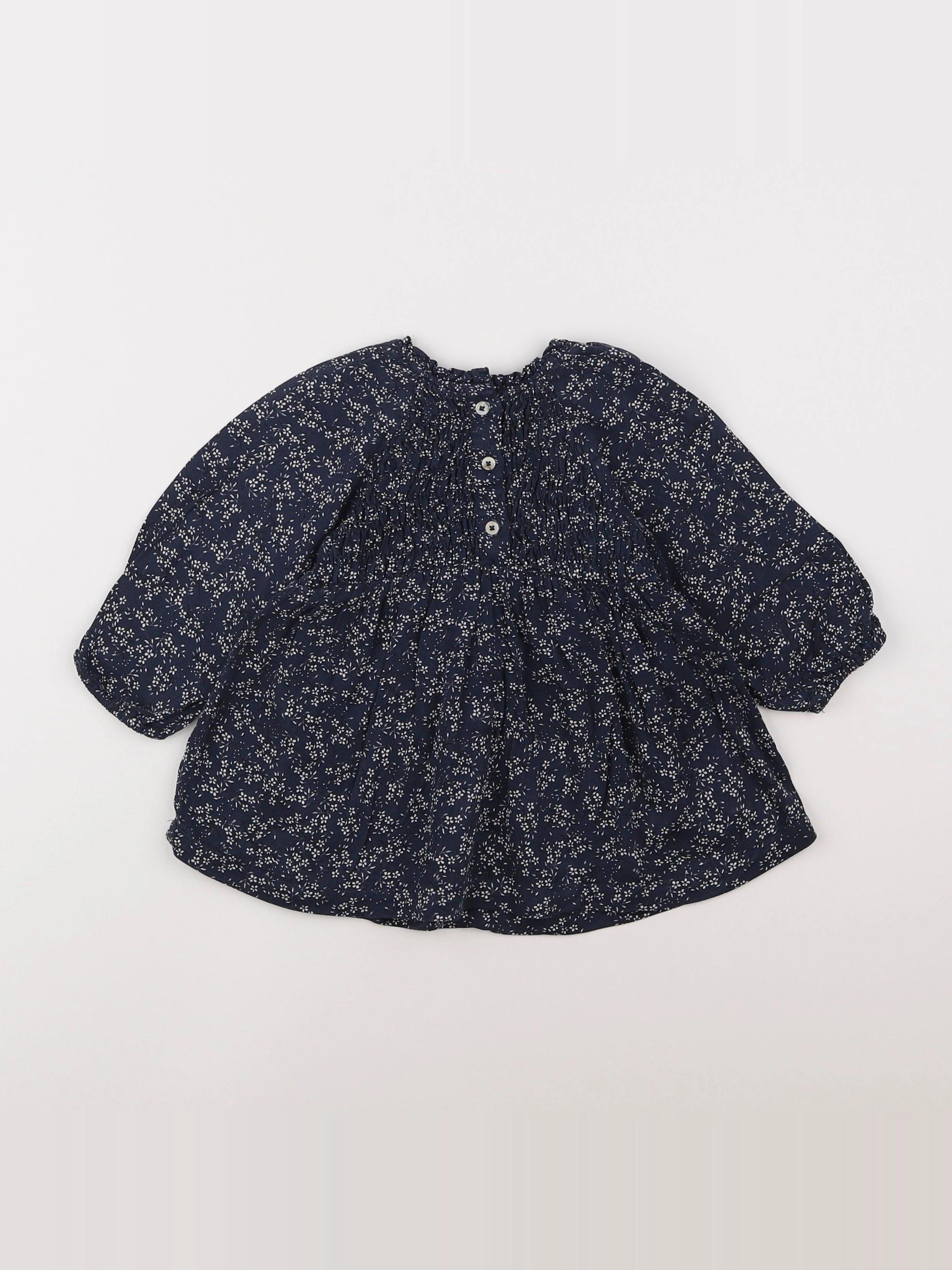 Zara - robe bleu - 9/12 mois