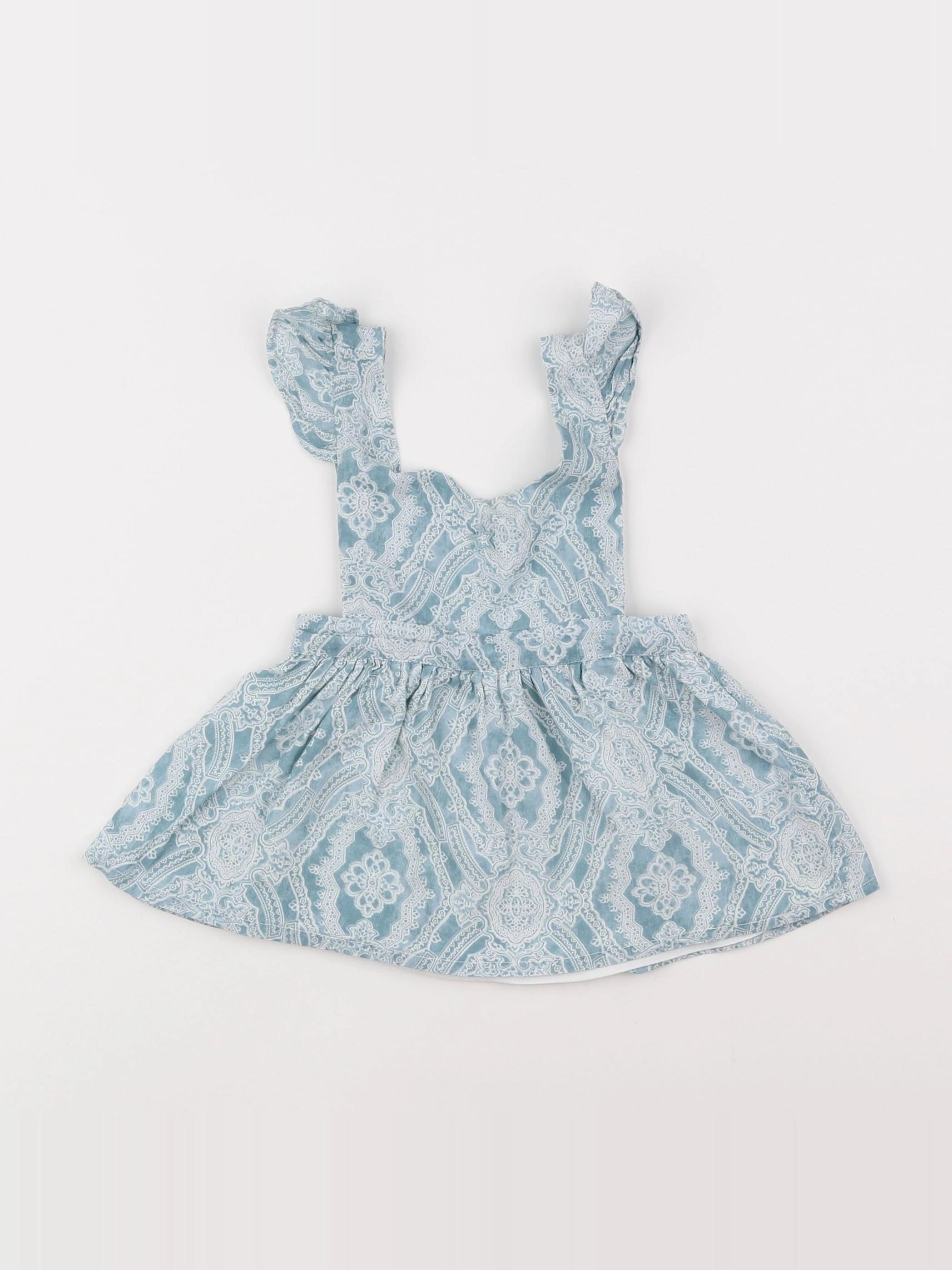 Tocoto vintage - robe bleu - 1/3 mois