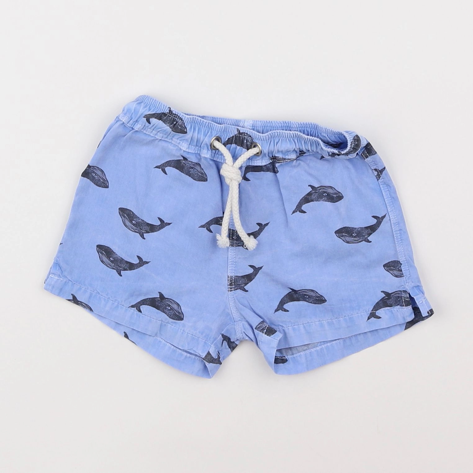 Buho - short bleu - 9 mois