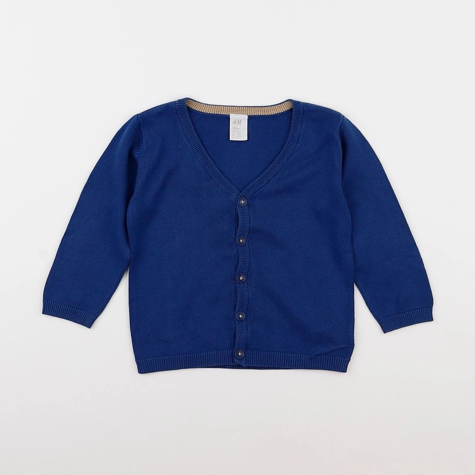 H&M - gilet bleu - 2 ans