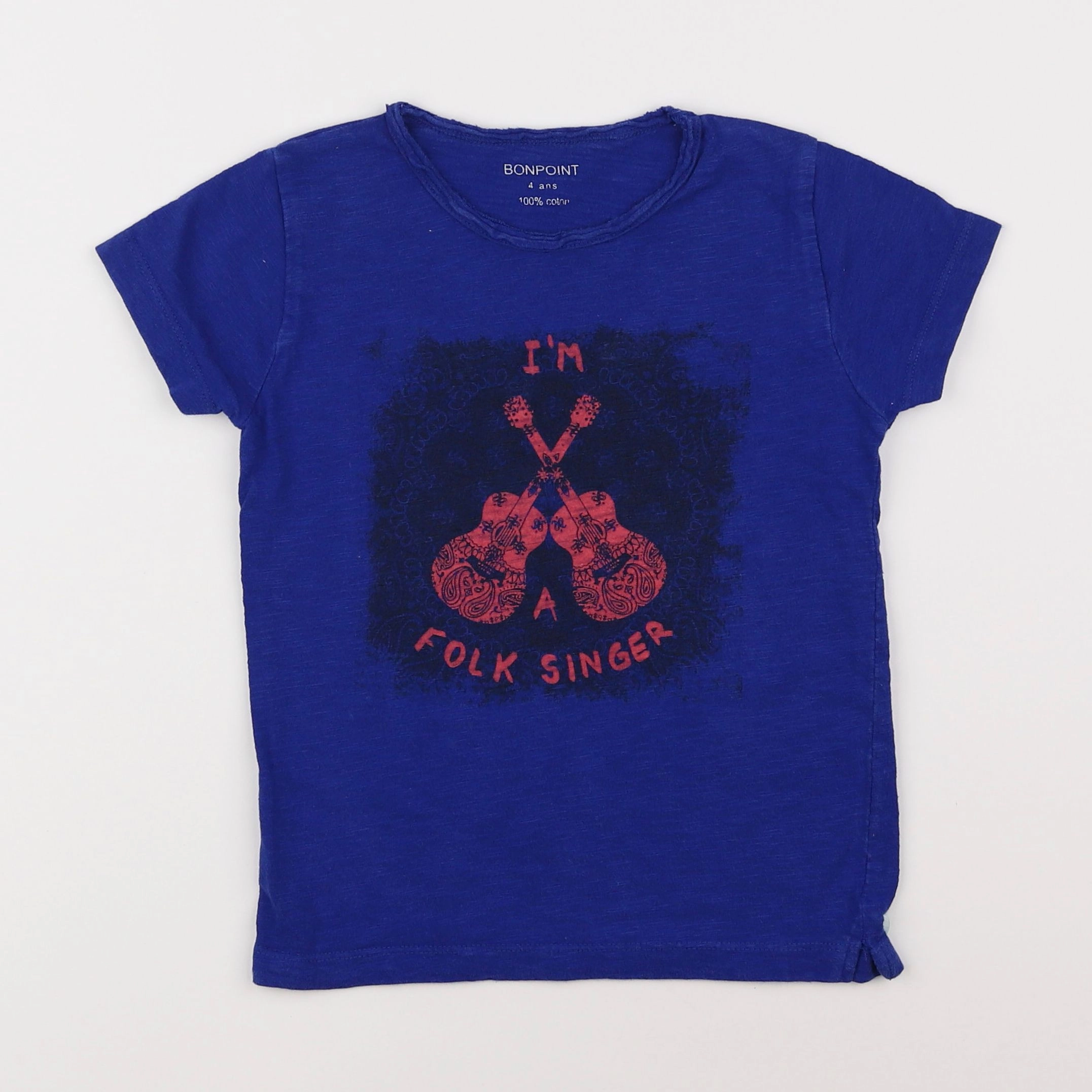 Bonpoint - tee-shirt bleu - 4 ans