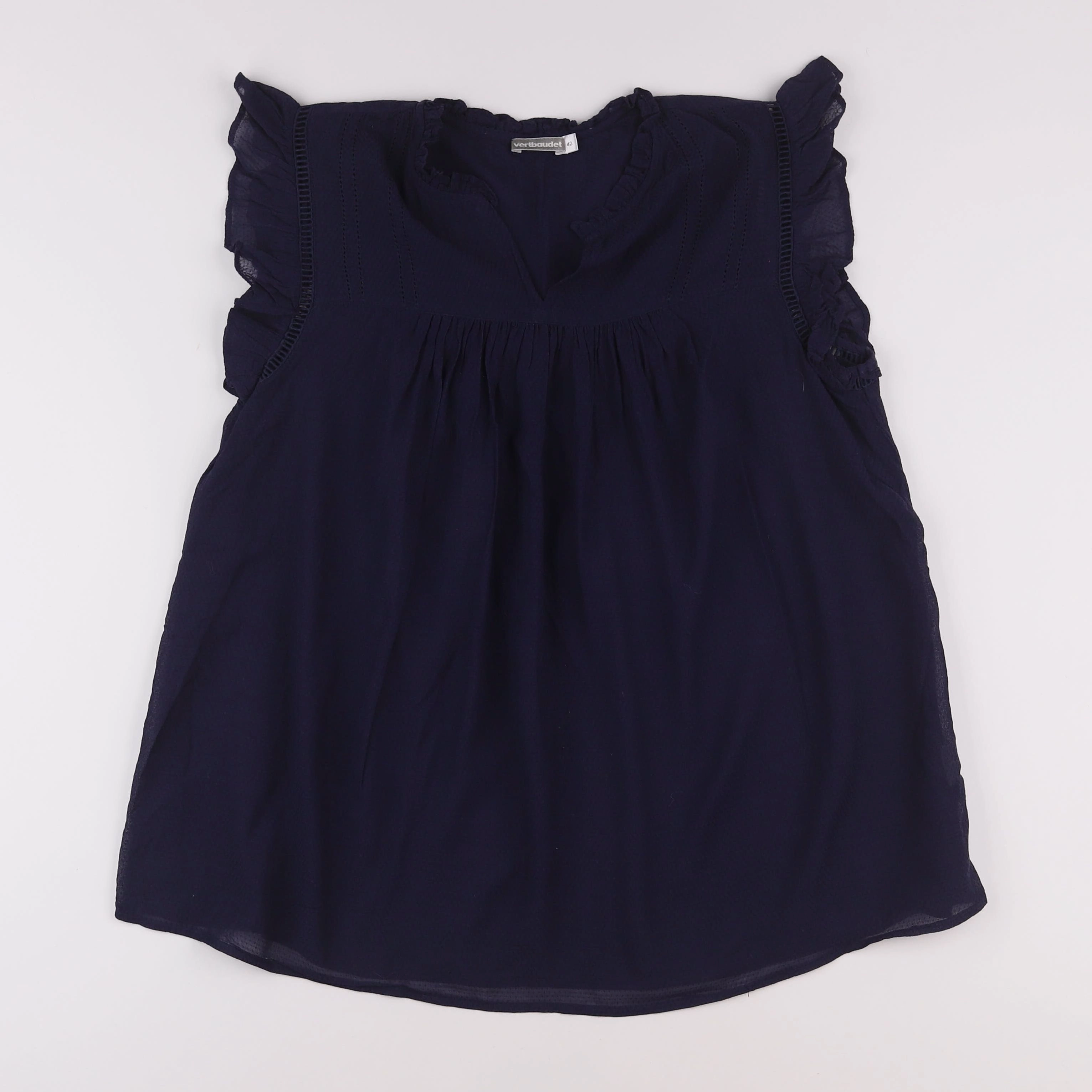 Vertbaudet - blouse grossesse bleu - 42