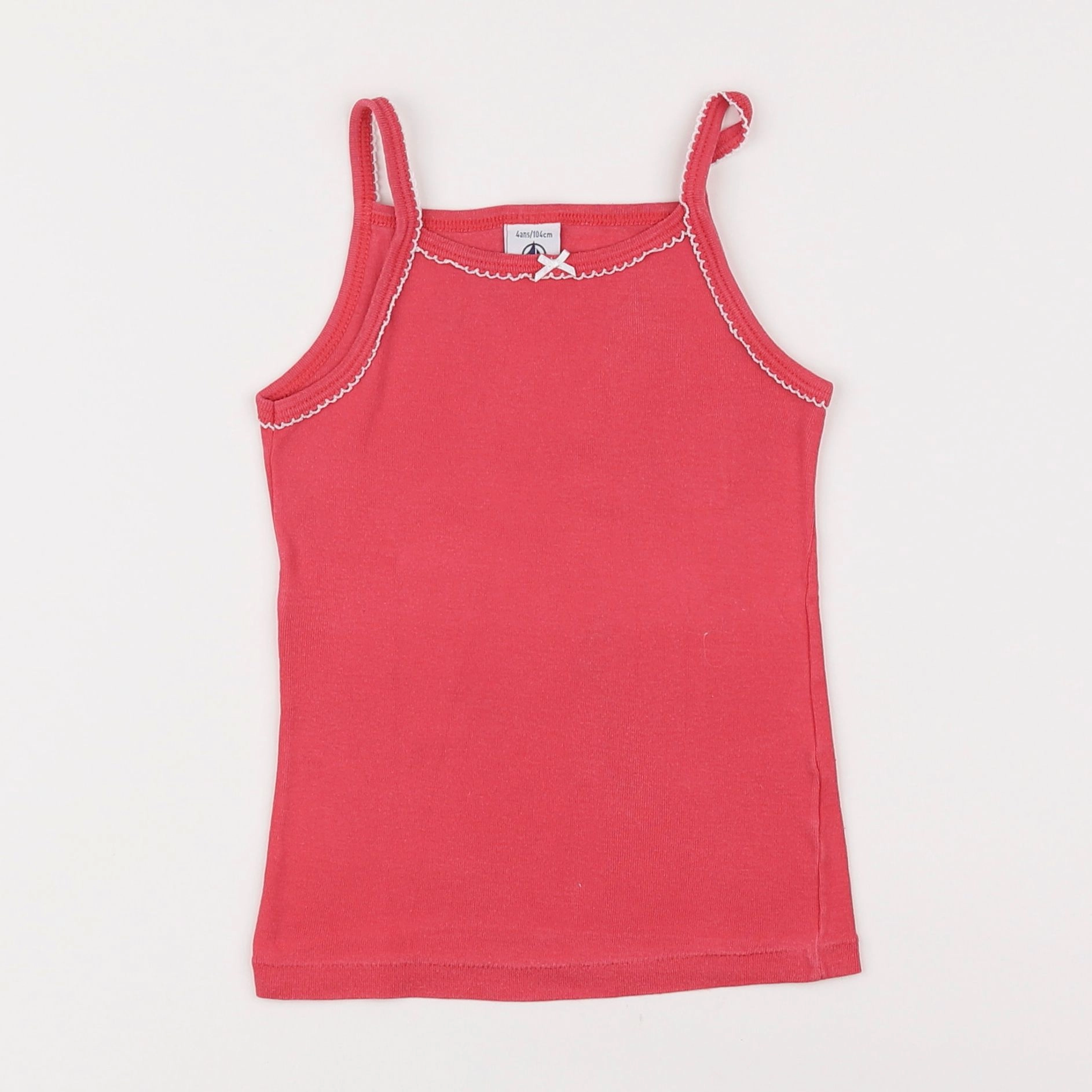 Petit Bateau - maillot de corps rose - 4 ans