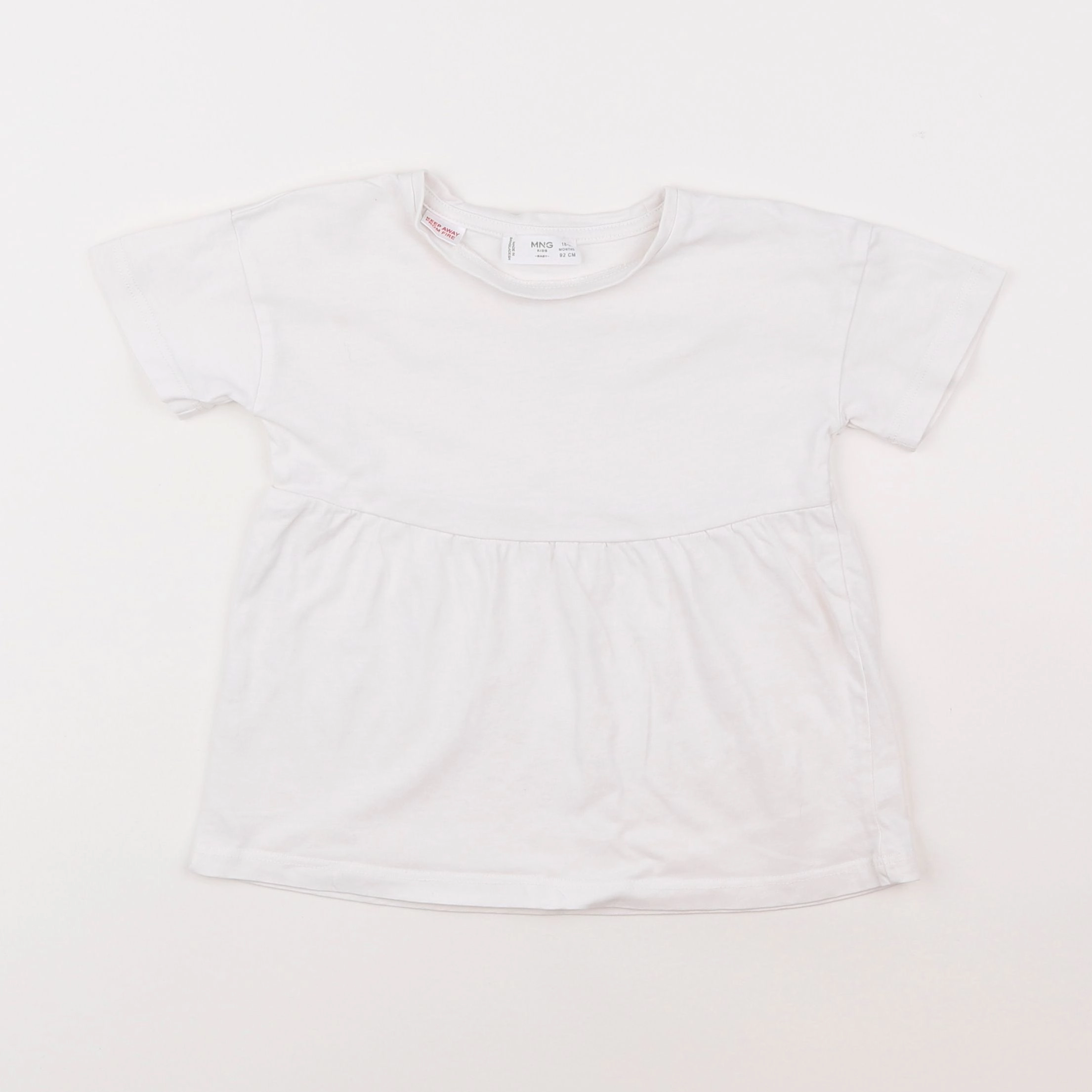 Mango - tee-shirt blanc - 18 mois à 2 ans