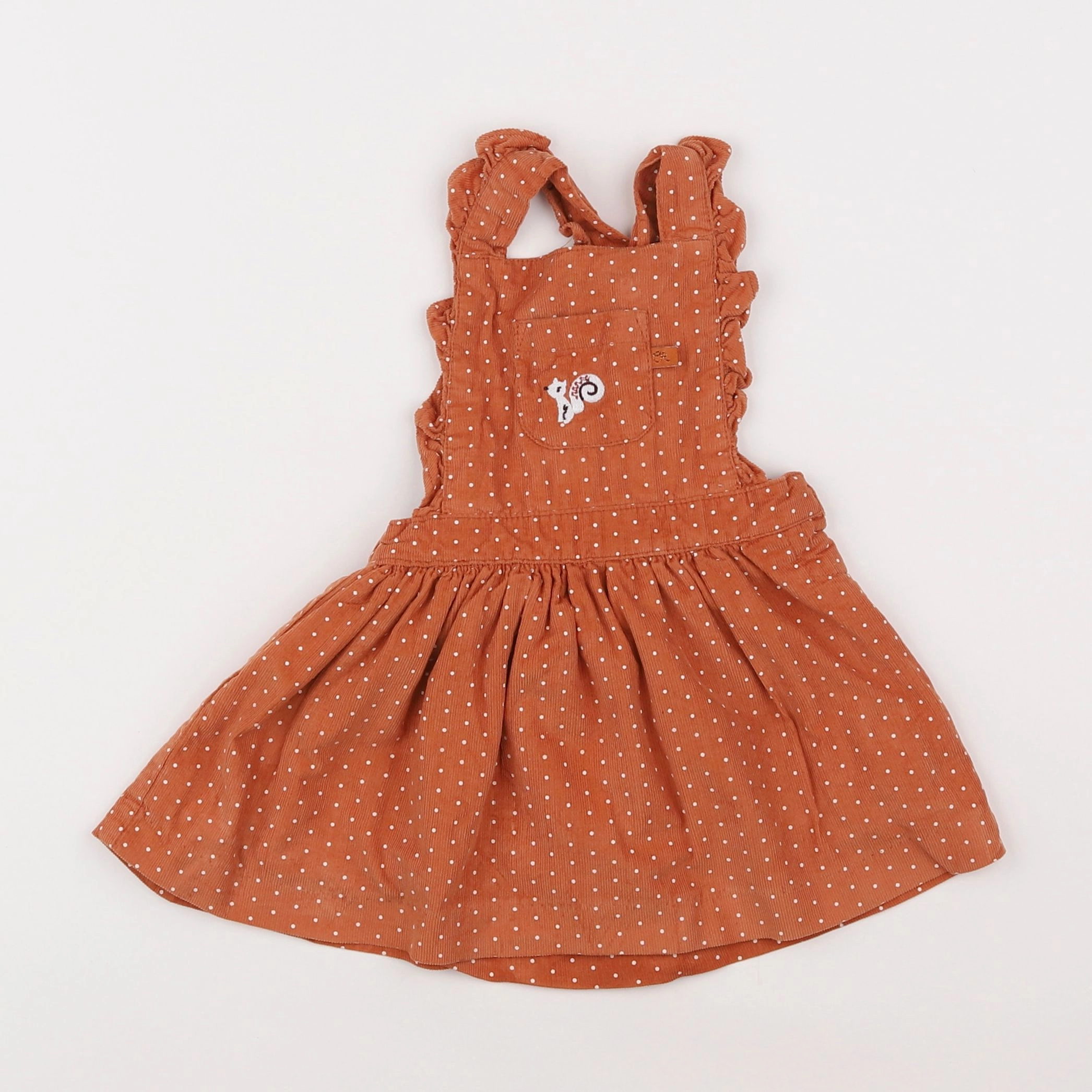 Cadet Rousselle - robe orange - 6 mois