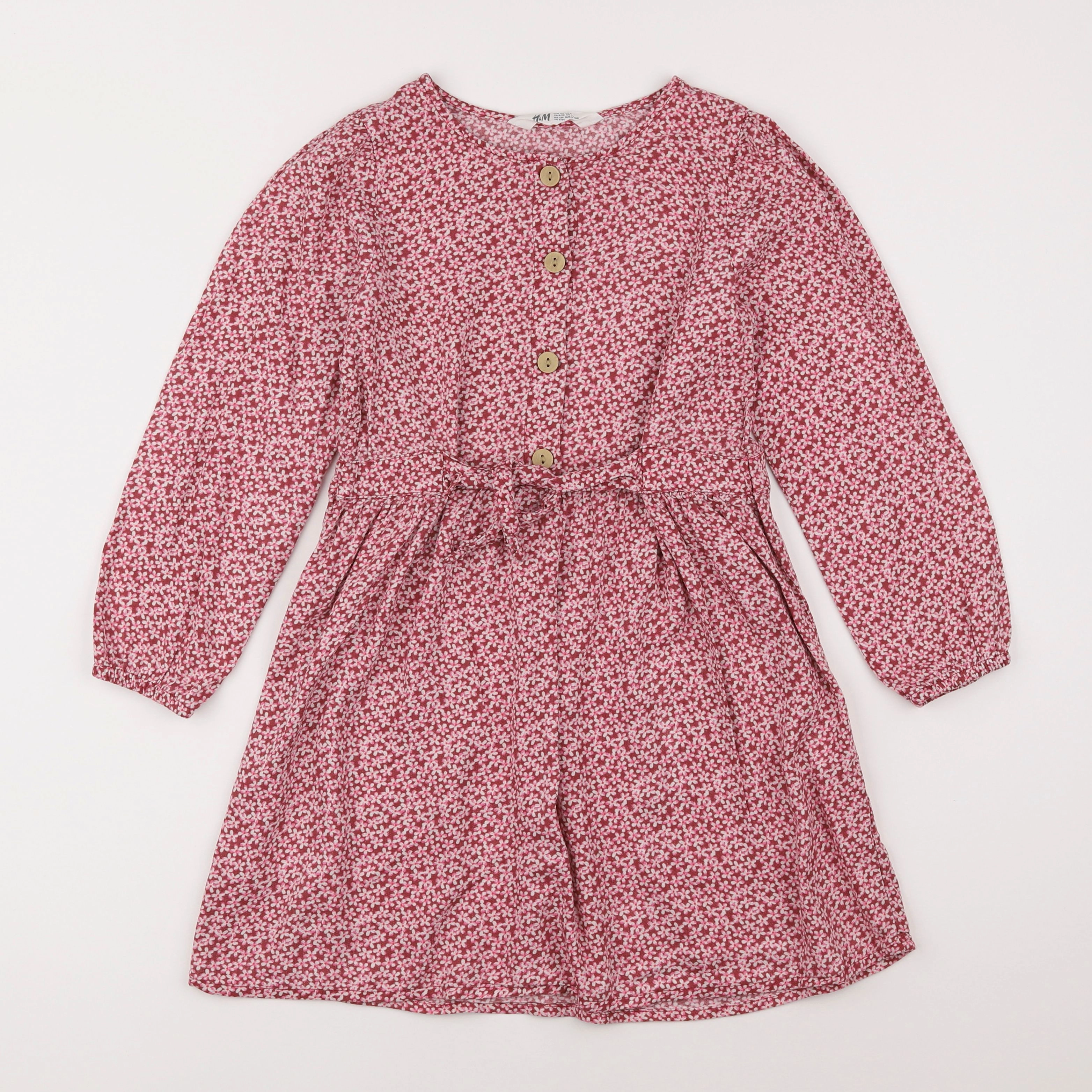 H&M - robe rose - 8/9 ans