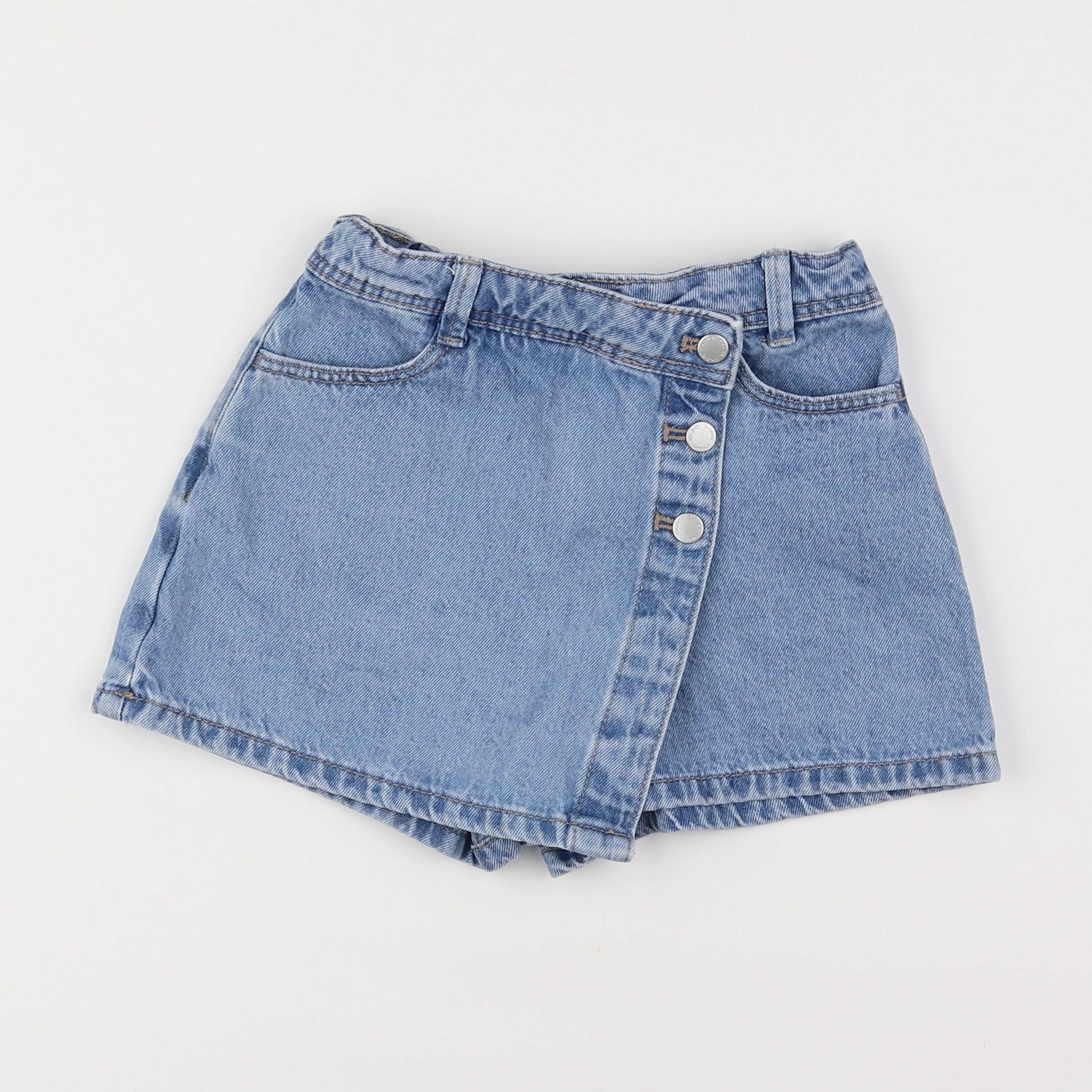 Okaidi - jupe short bleu - 6 ans