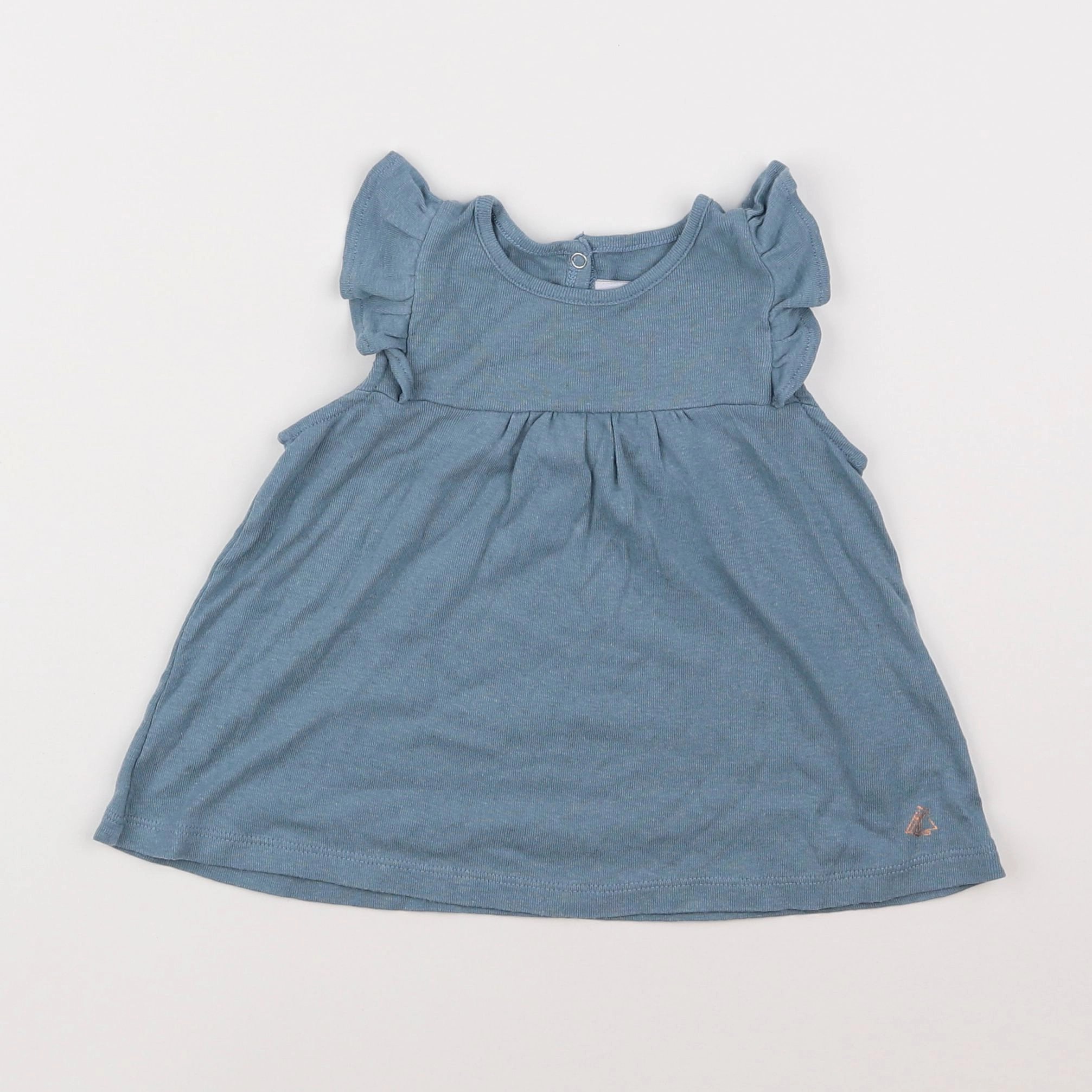 Petit Bateau - tee-shirt bleu - 3 ans