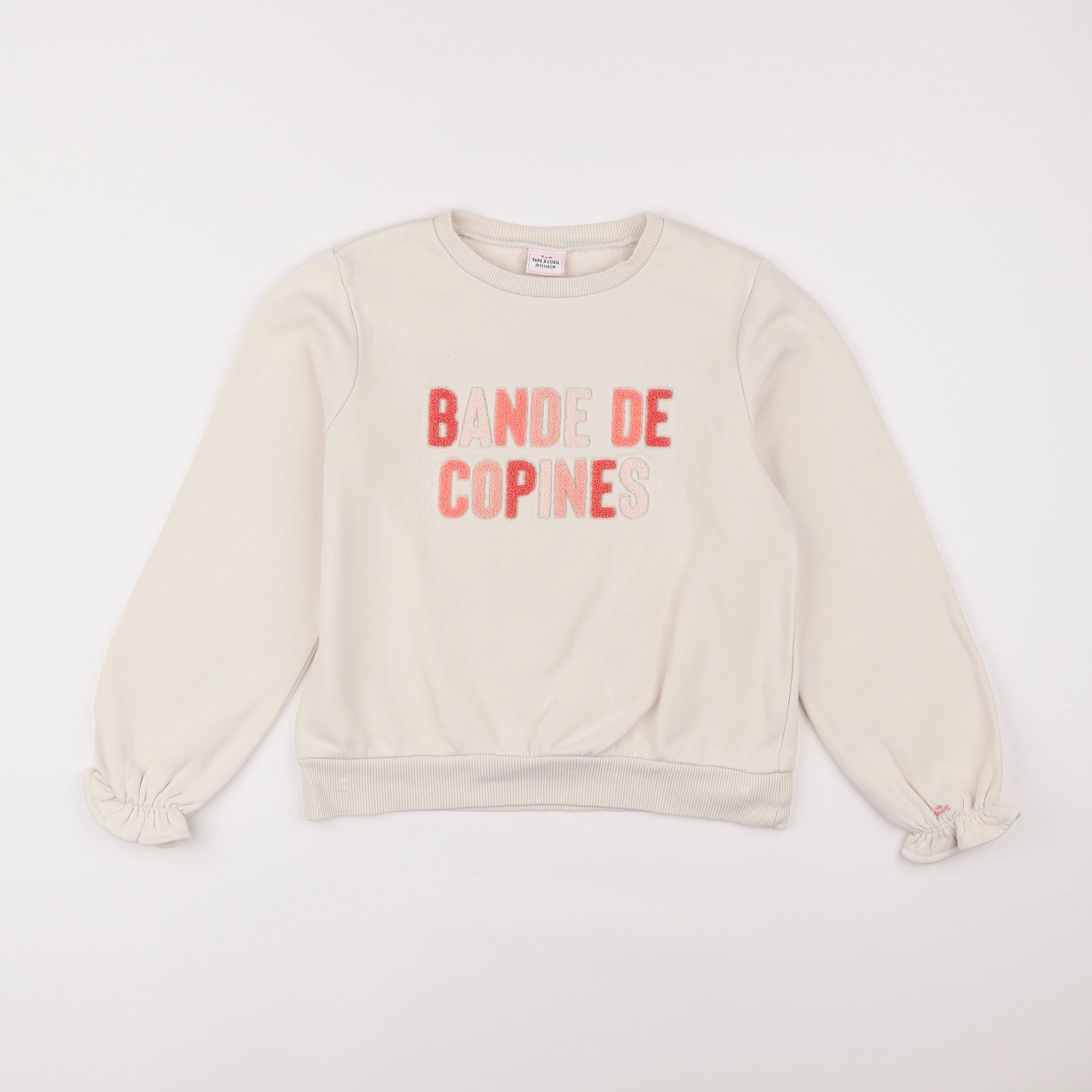 Tape à l'oeil - sweat beige - 10 ans