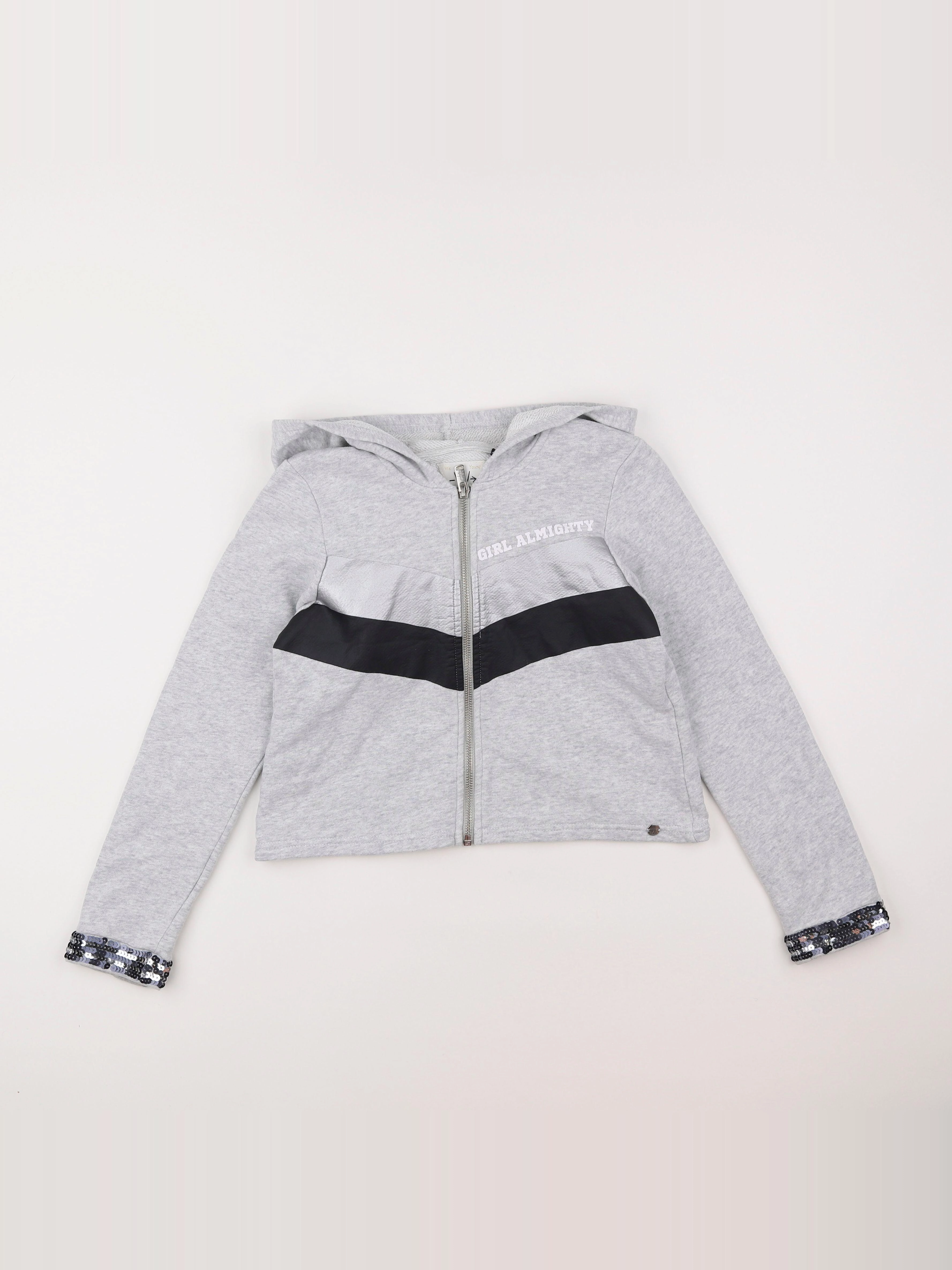 IKKS - sweat gris - 10 ans
