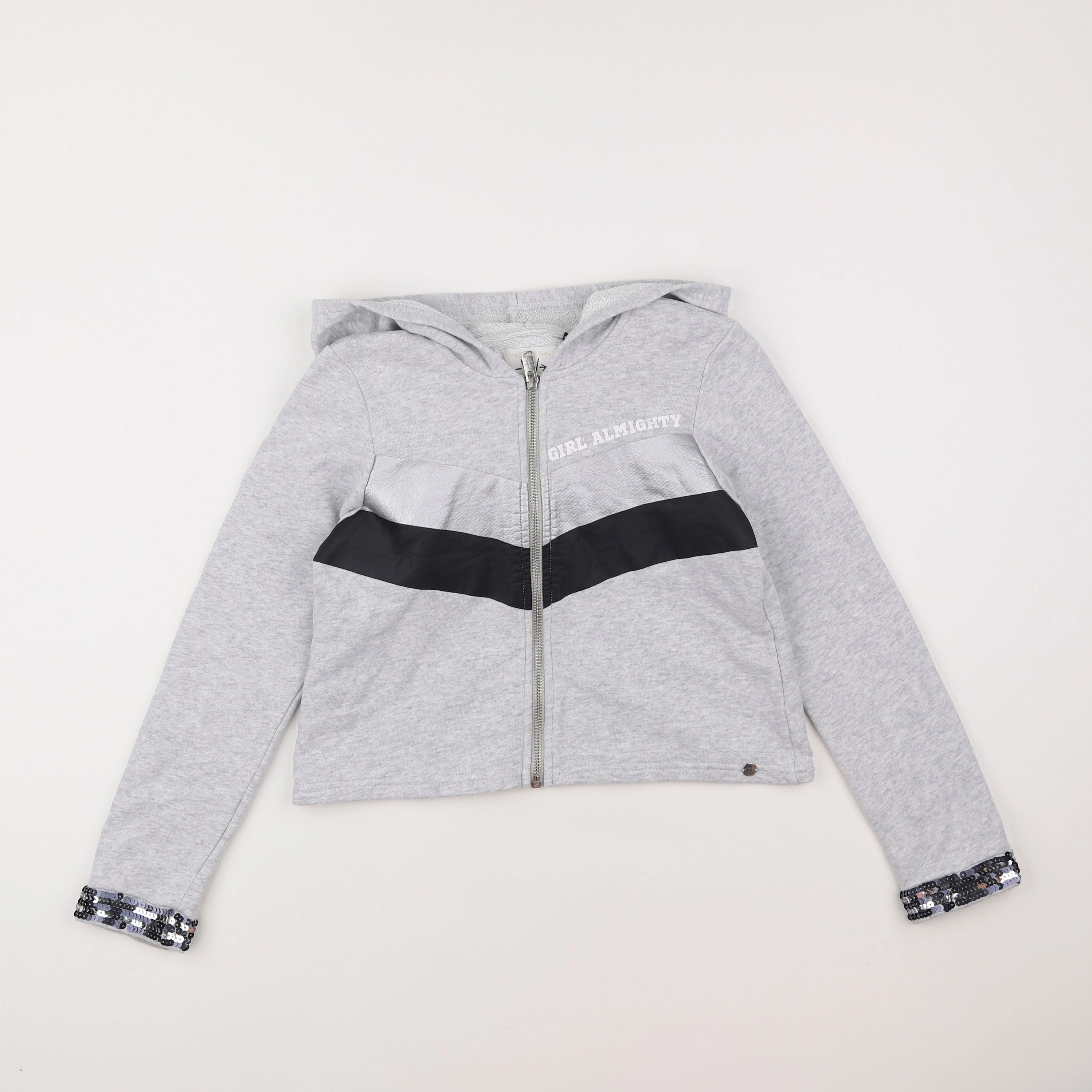 IKKS - sweat gris - 10 ans