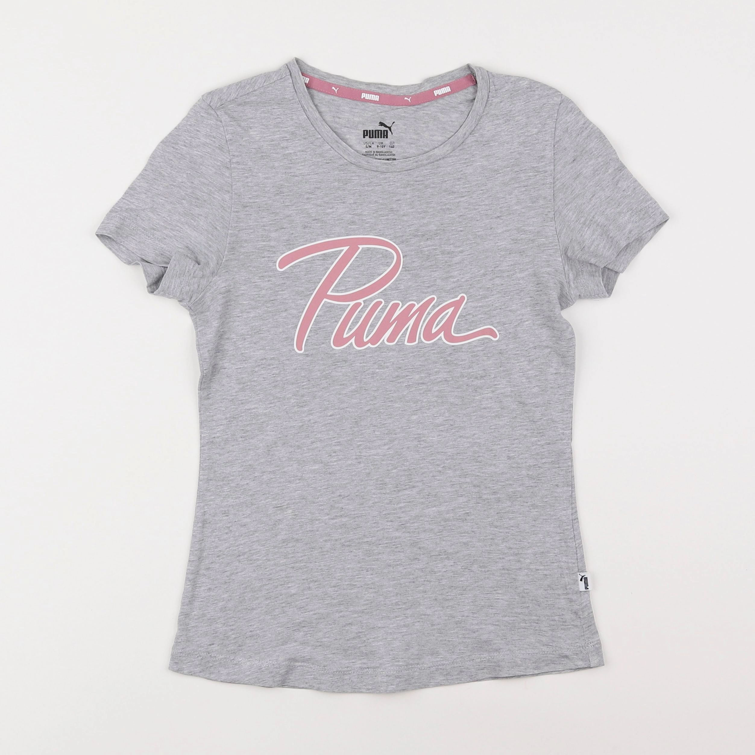 Puma - tee-shirt gris - 9/10 ans