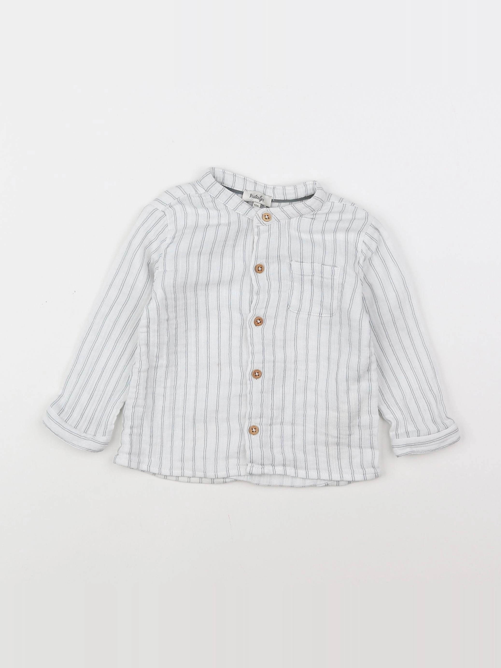 Natalys - chemise blanc - 12 mois