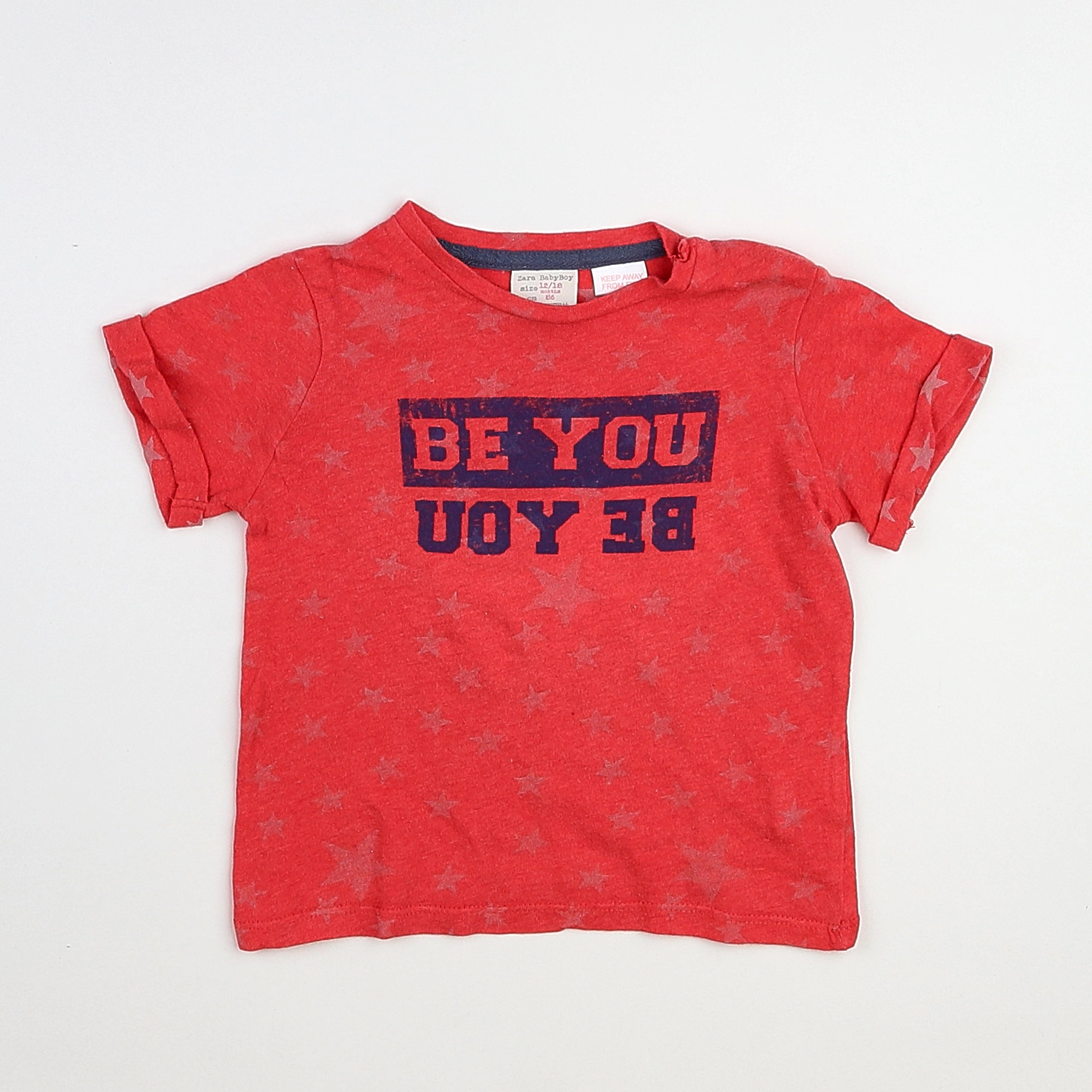 Zara - tee-shirt rouge - 12/18 mois