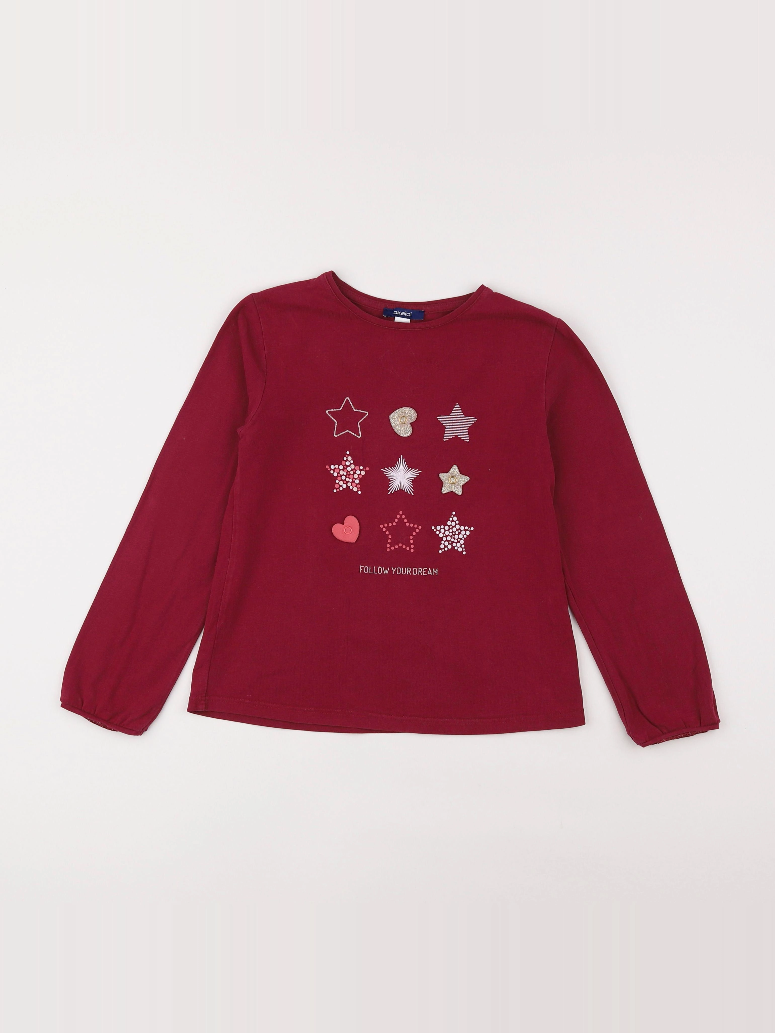 Okaidi - tee-shirt rouge - 8 ans