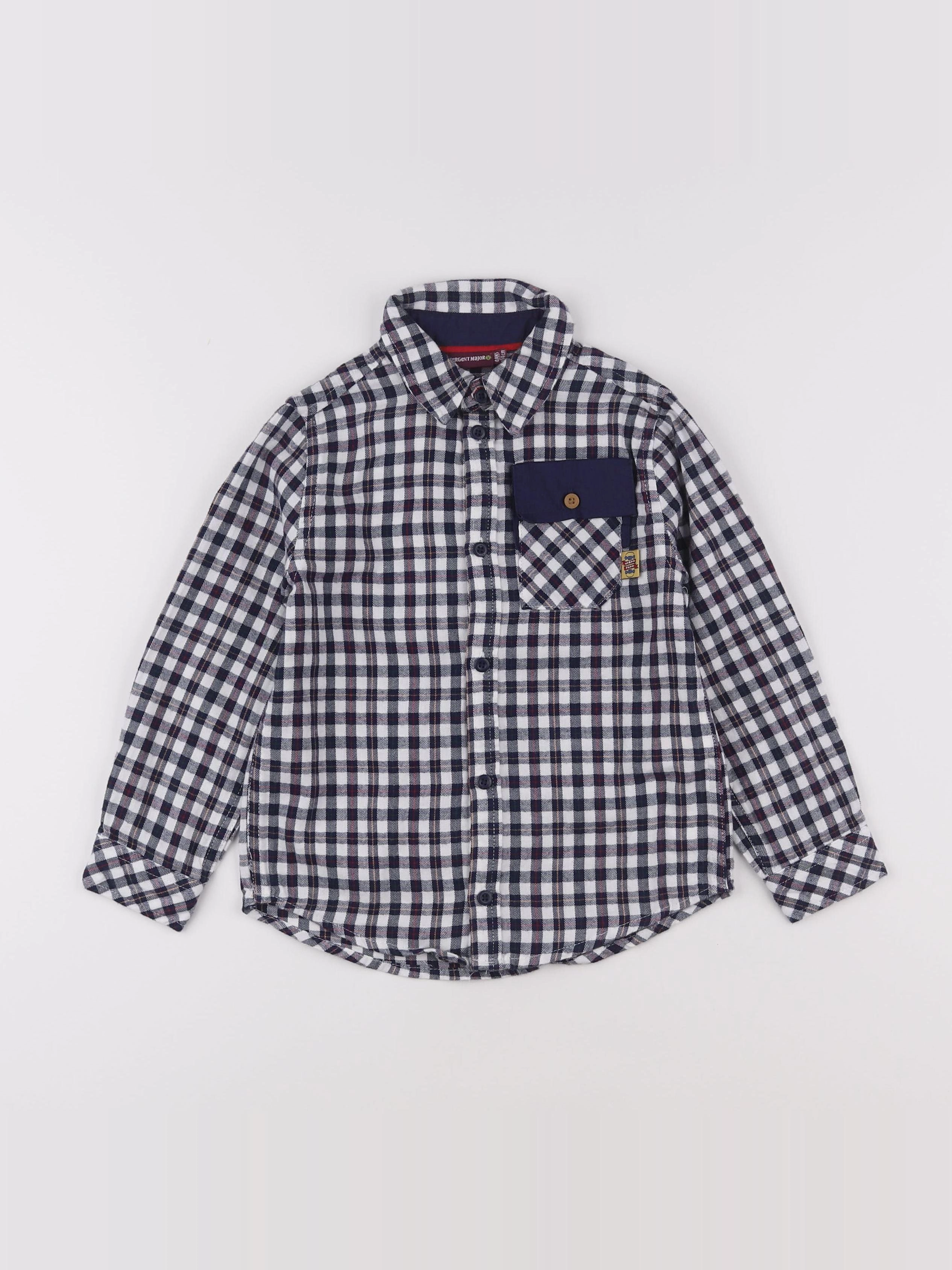 Sergent Major - chemise multicolore - 4 ans