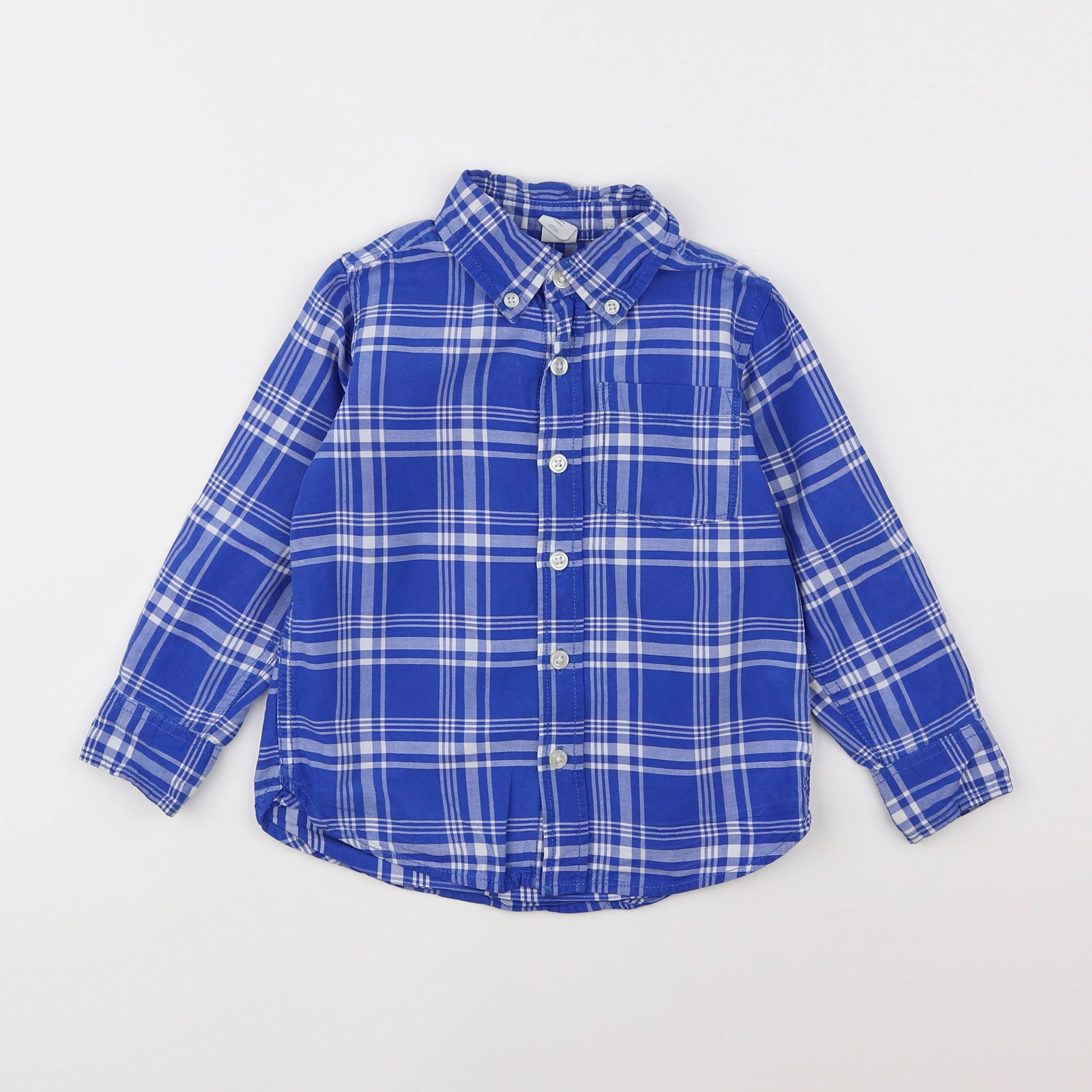 GAP - chemise bleu, blanc - 4 ans