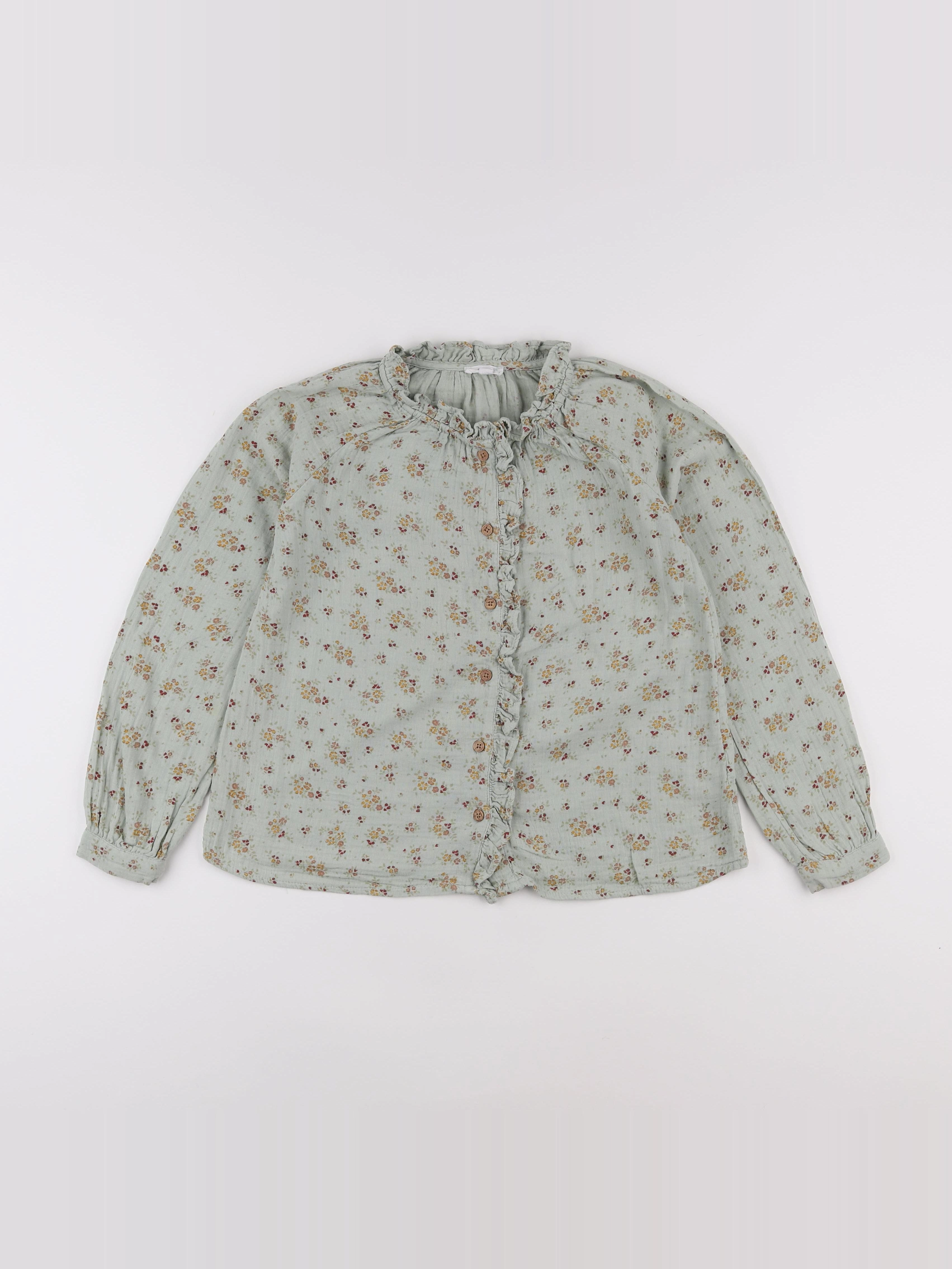 Vertbaudet - blouse vert - 9 ans