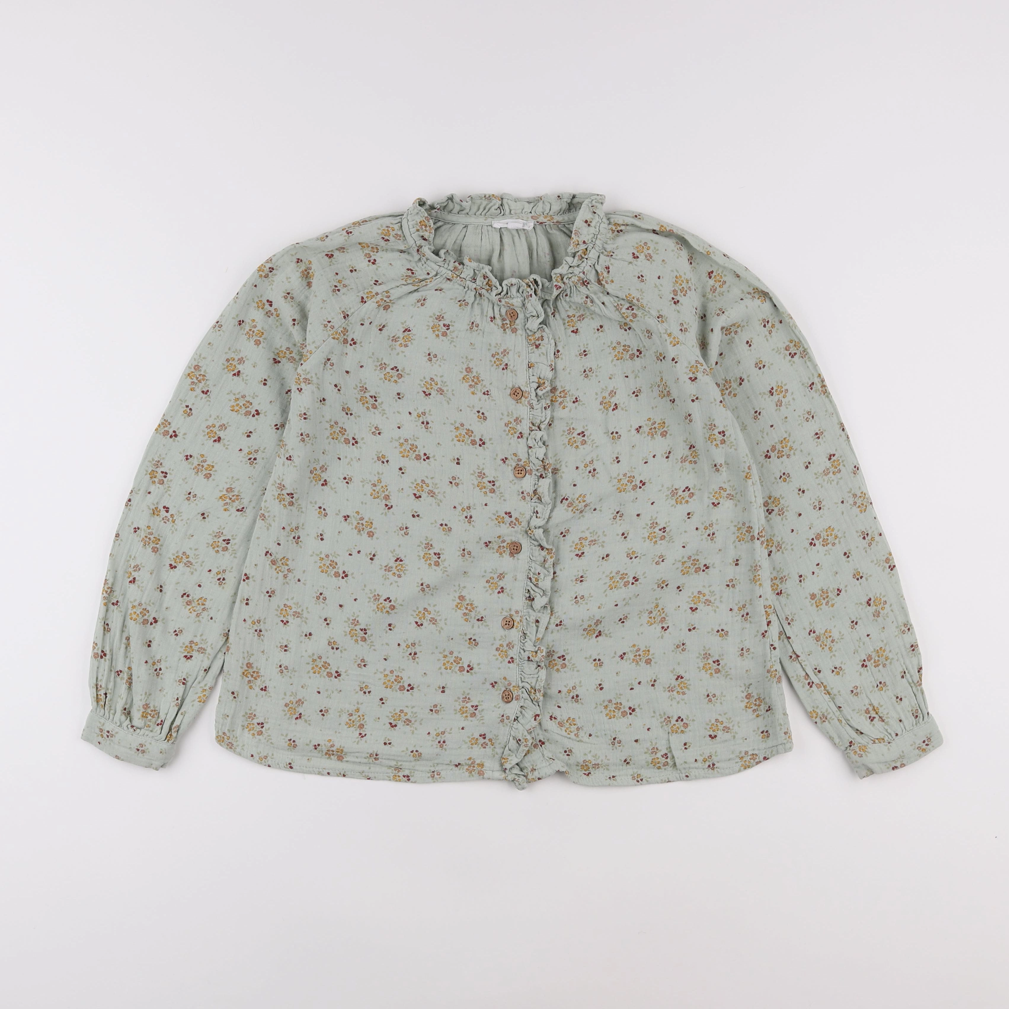 Vertbaudet - blouse vert - 9 ans