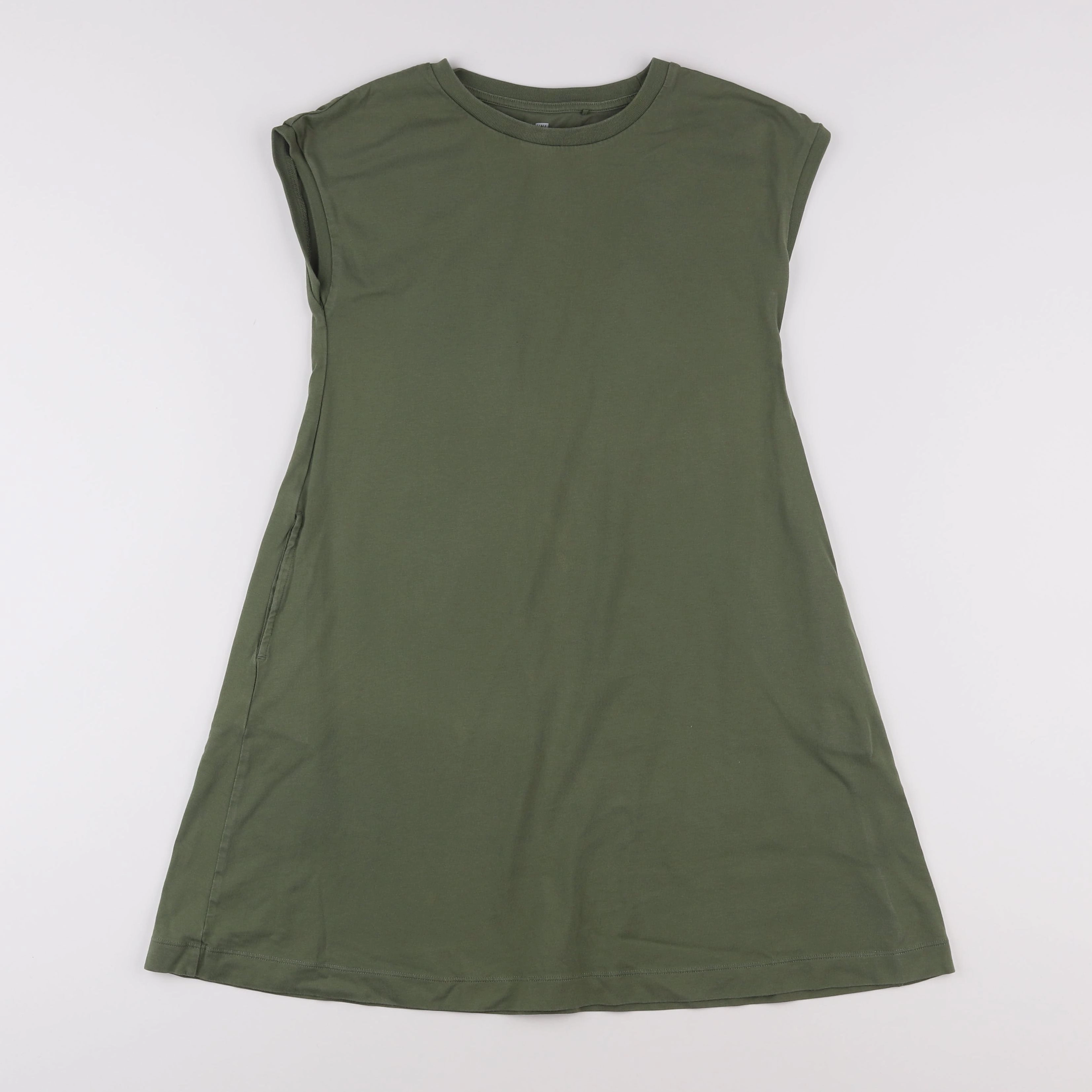 Uniqlo - robe vert - 7/8 ans