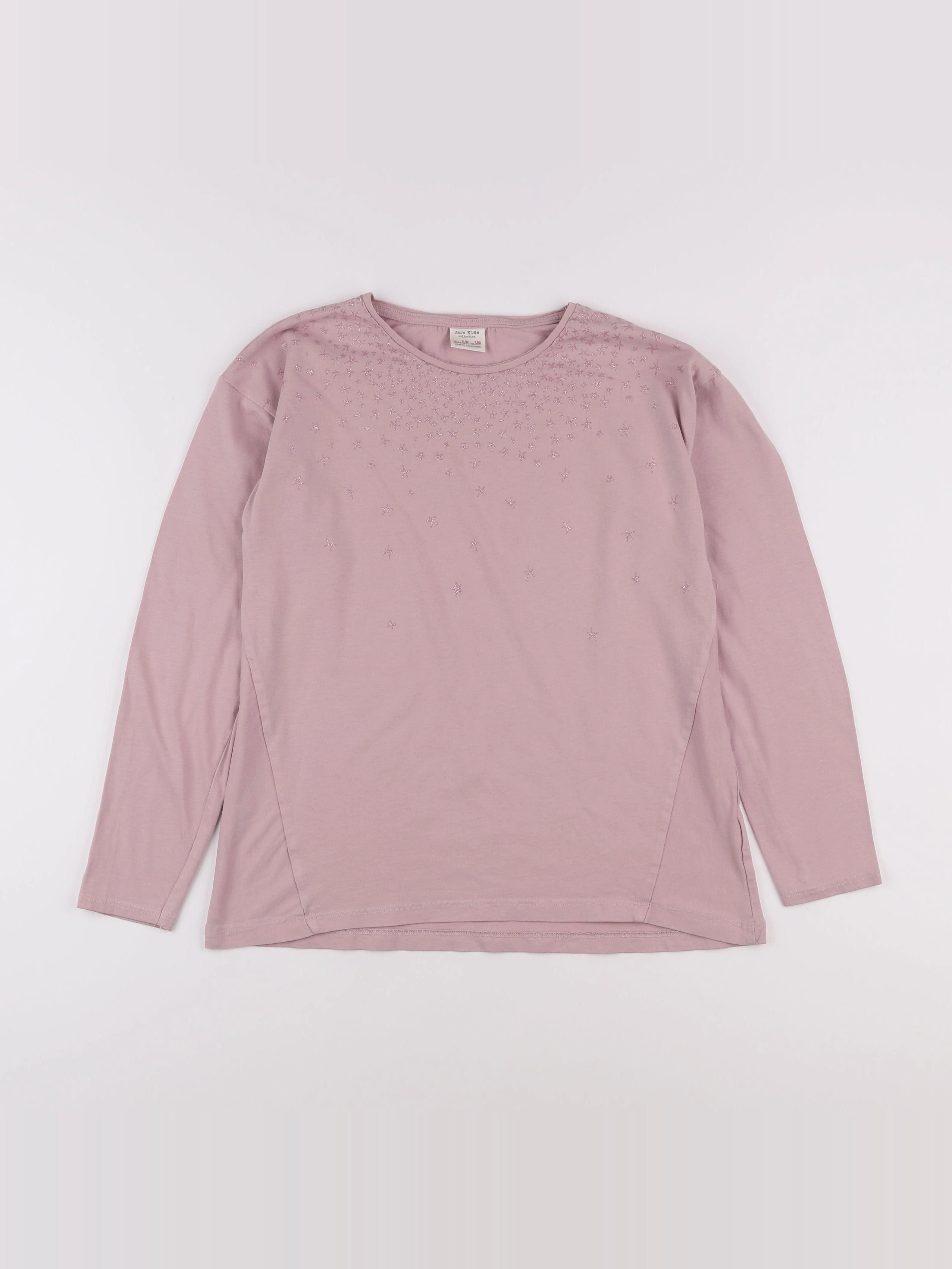 Zara - tee-shirt rose - 11/12 ans