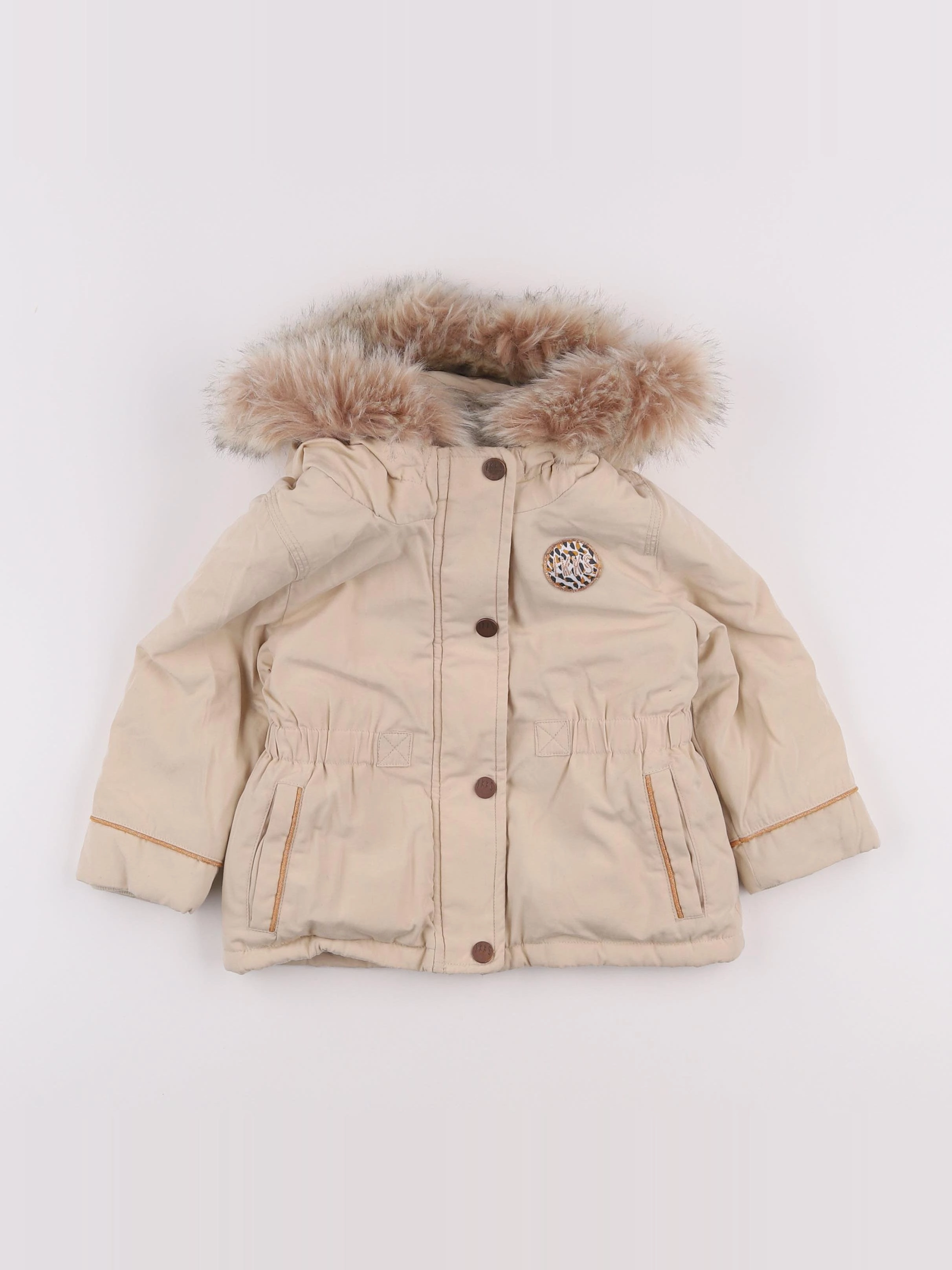 Vertbaudet - parka beige - 18 mois