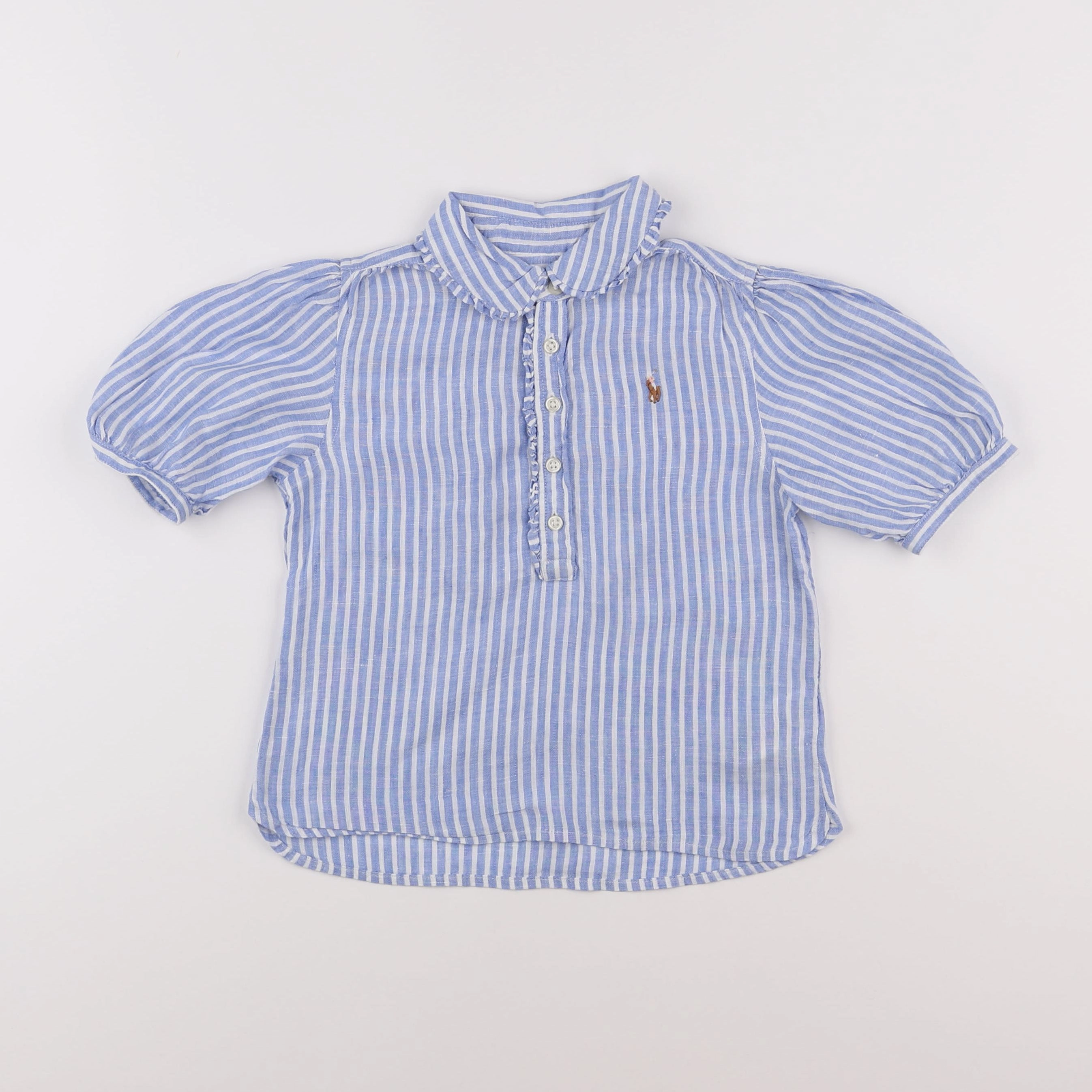 Ralph Lauren - blouse bleu - 4 ans