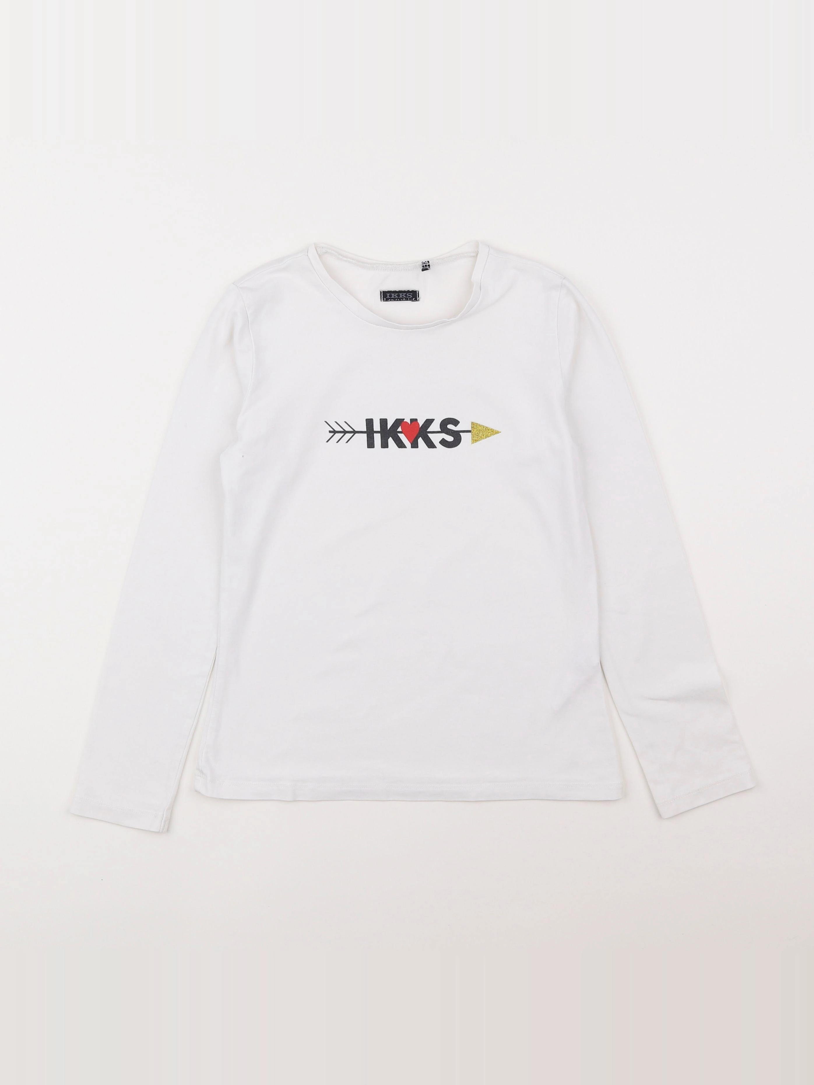 IKKS - tee-shirt blanc - 10 ans