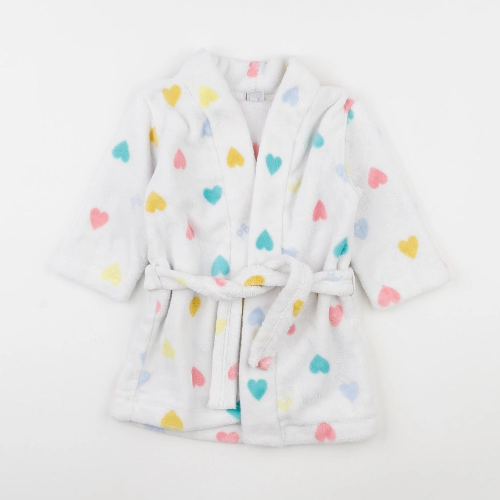 Petit Bateau - robe de chambre blanc - 18 mois