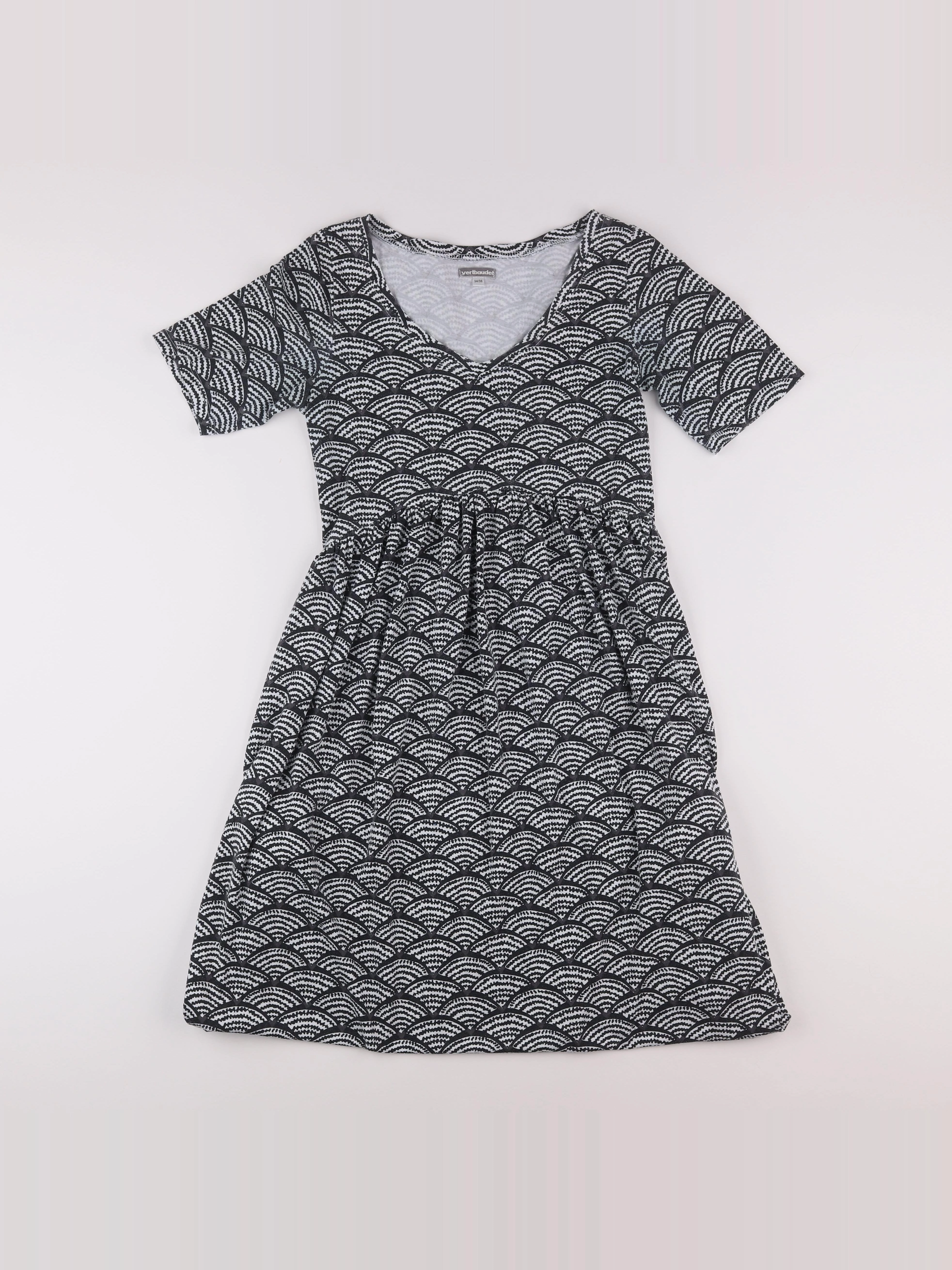 Vertbaudet - robe grossesse gris - 34 à 36