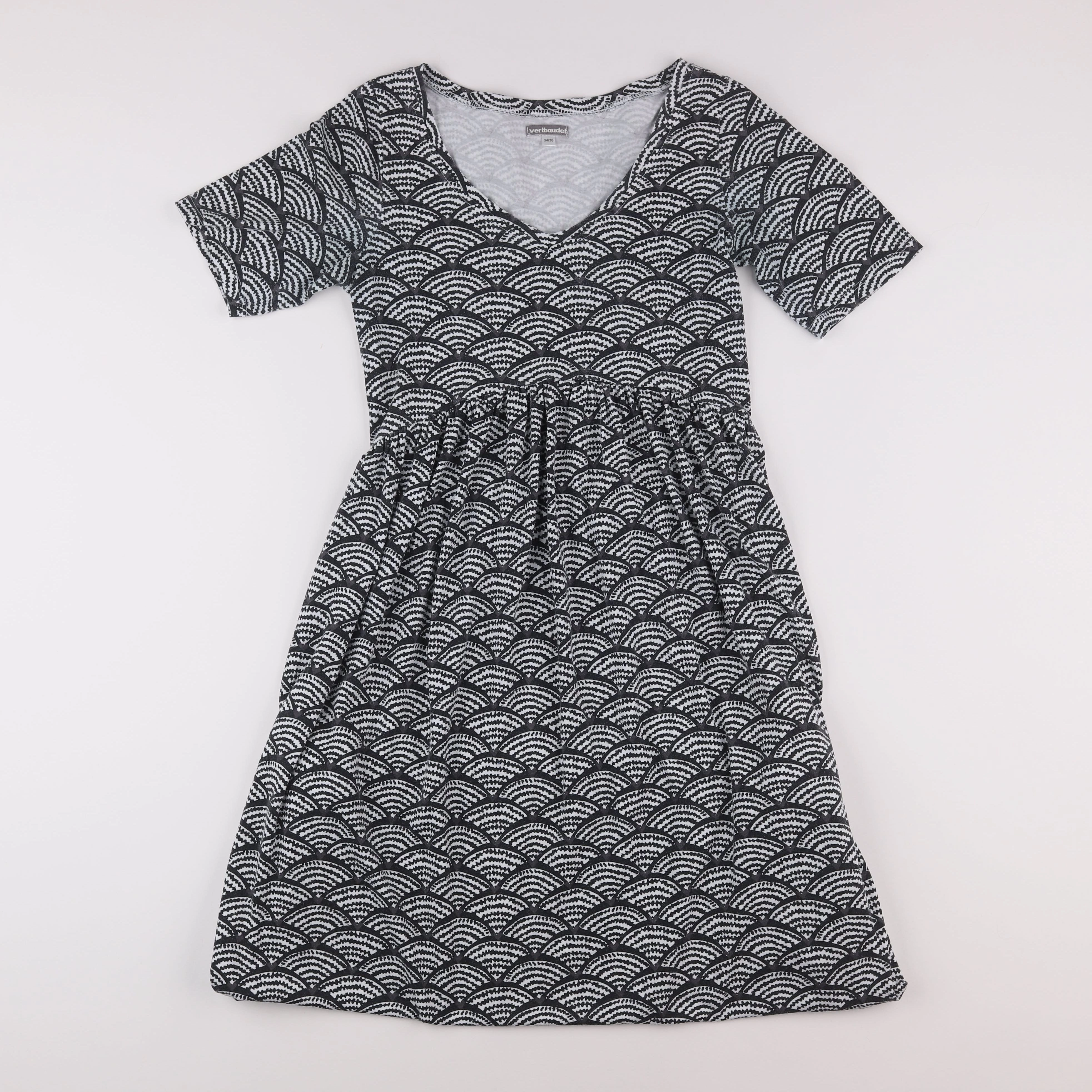 Vertbaudet - robe grossesse gris - 34 à 36