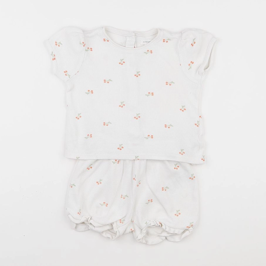 Vertbaudet - pyjama coton blanc - 2 ans