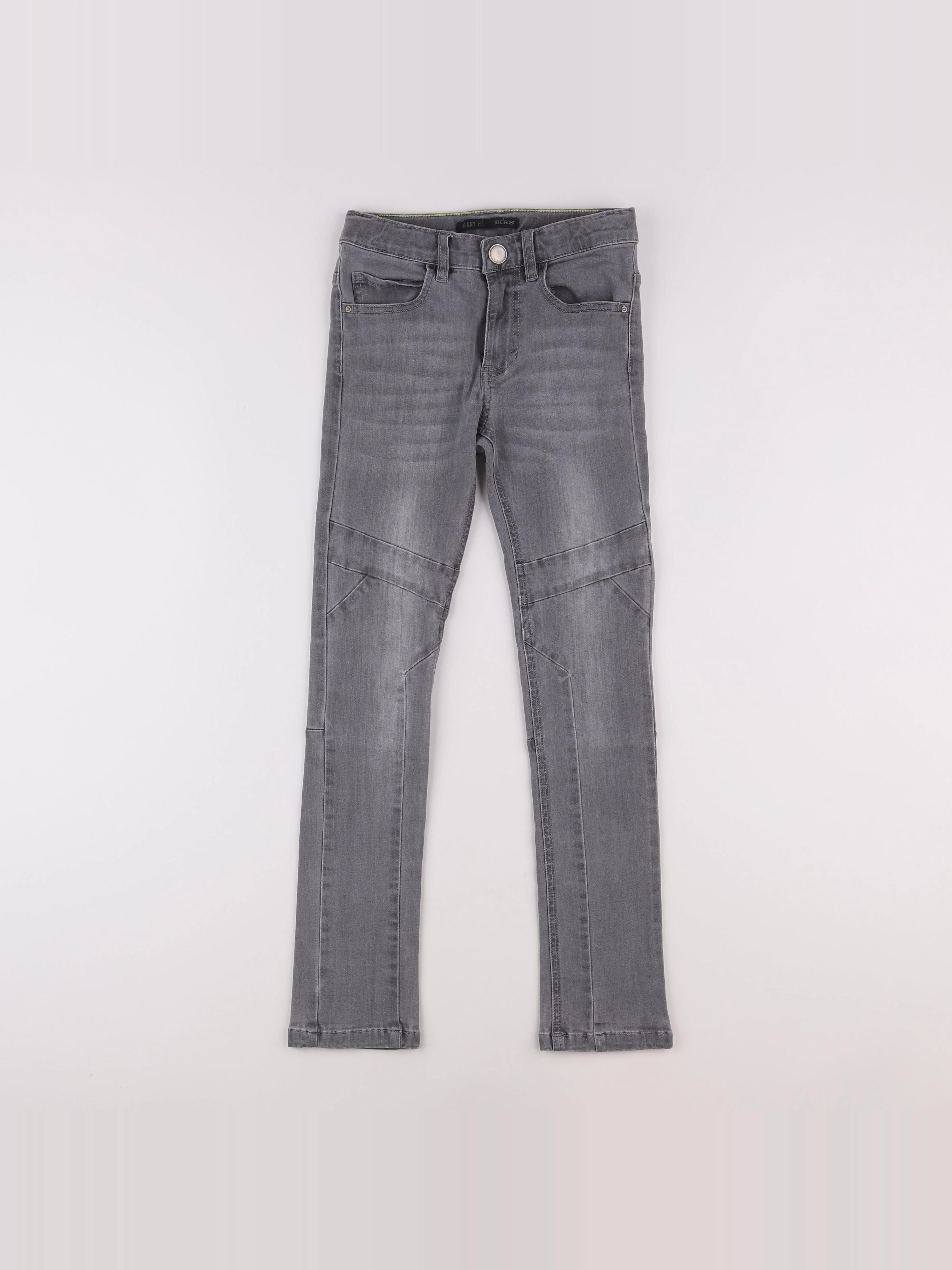 IKKS - jean gris - 10 ans