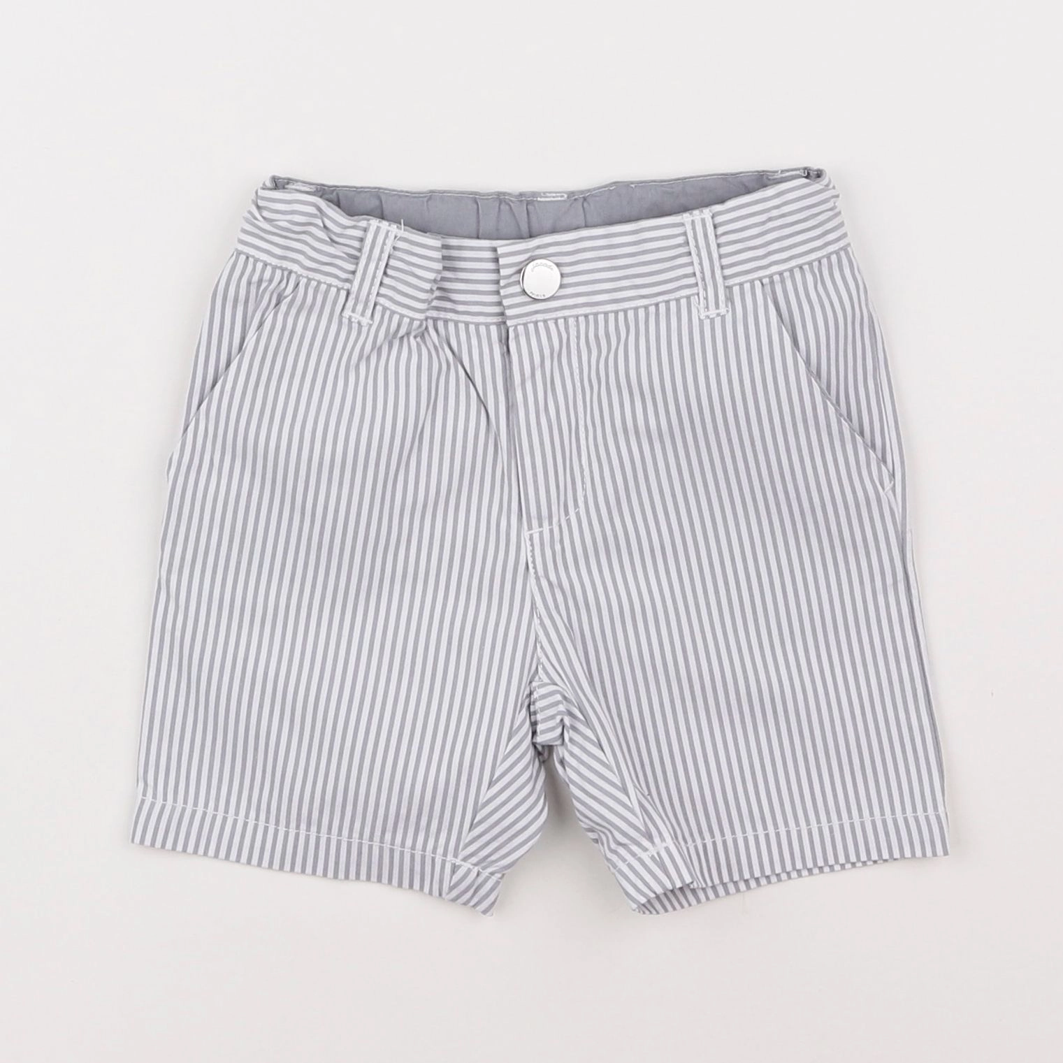 Jacadi - short blanc, gris - 18 mois