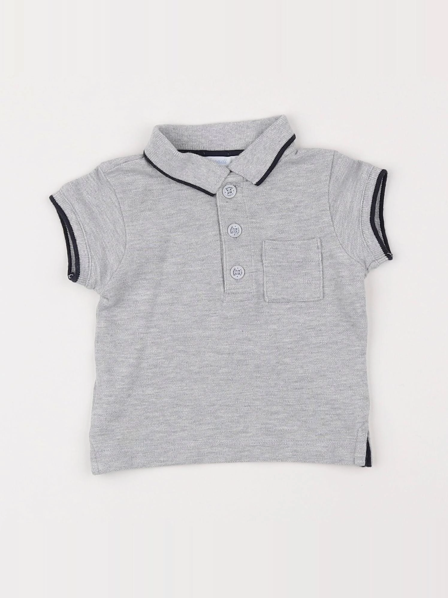 Jacadi - polo gris - 6 mois