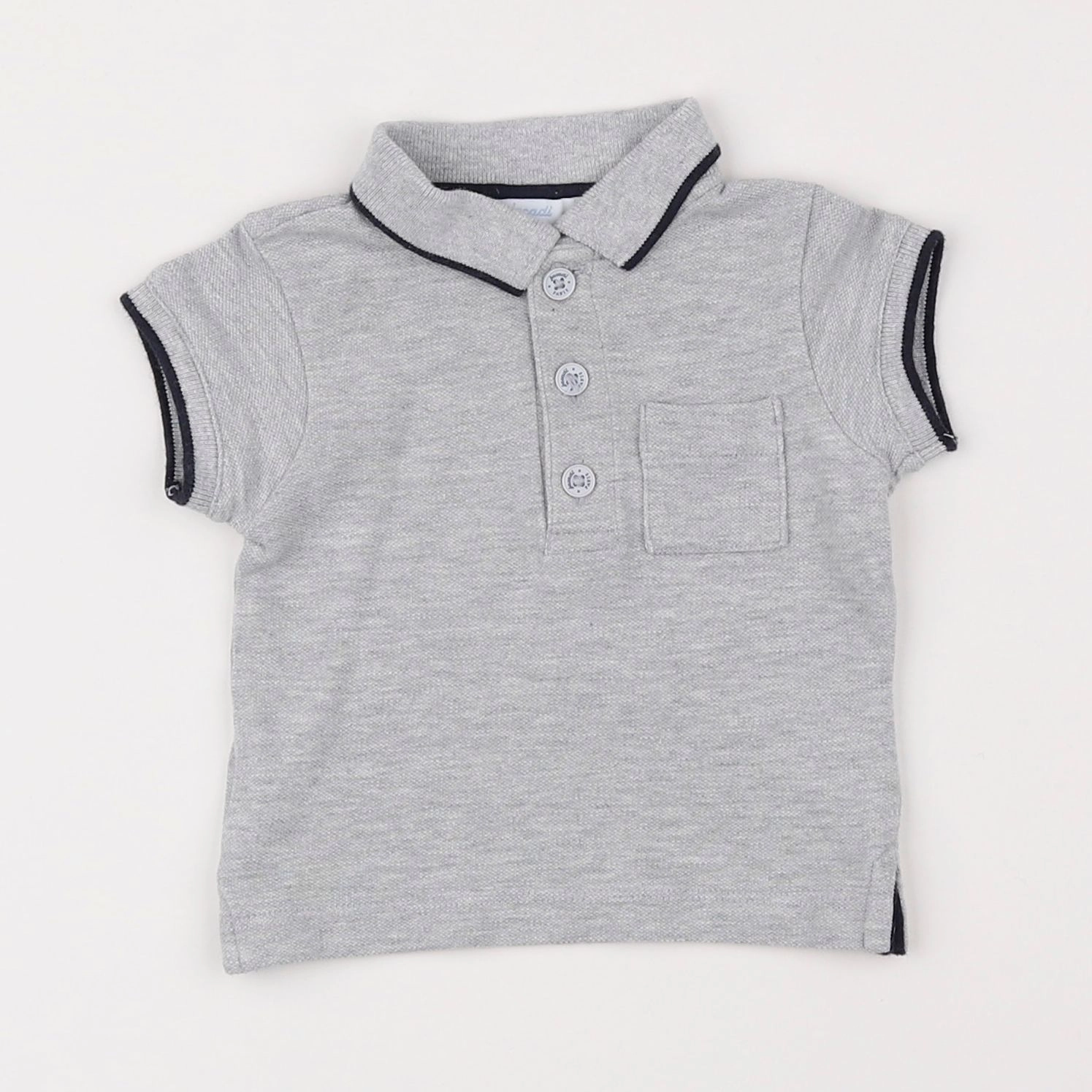 Jacadi - polo gris - 6 mois