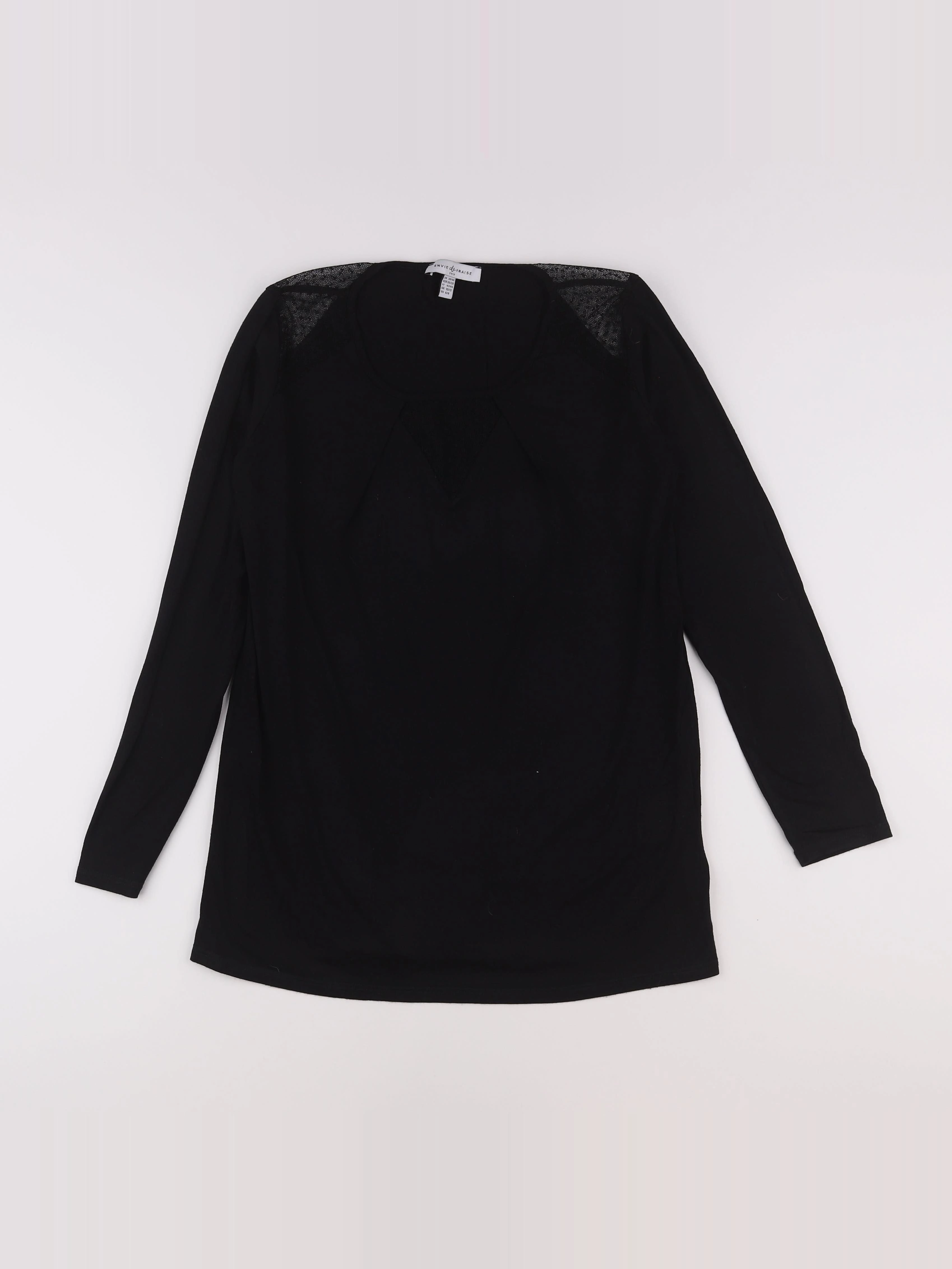 Envie de fraise - tee-shirt grossesse noir - 38 à 40
