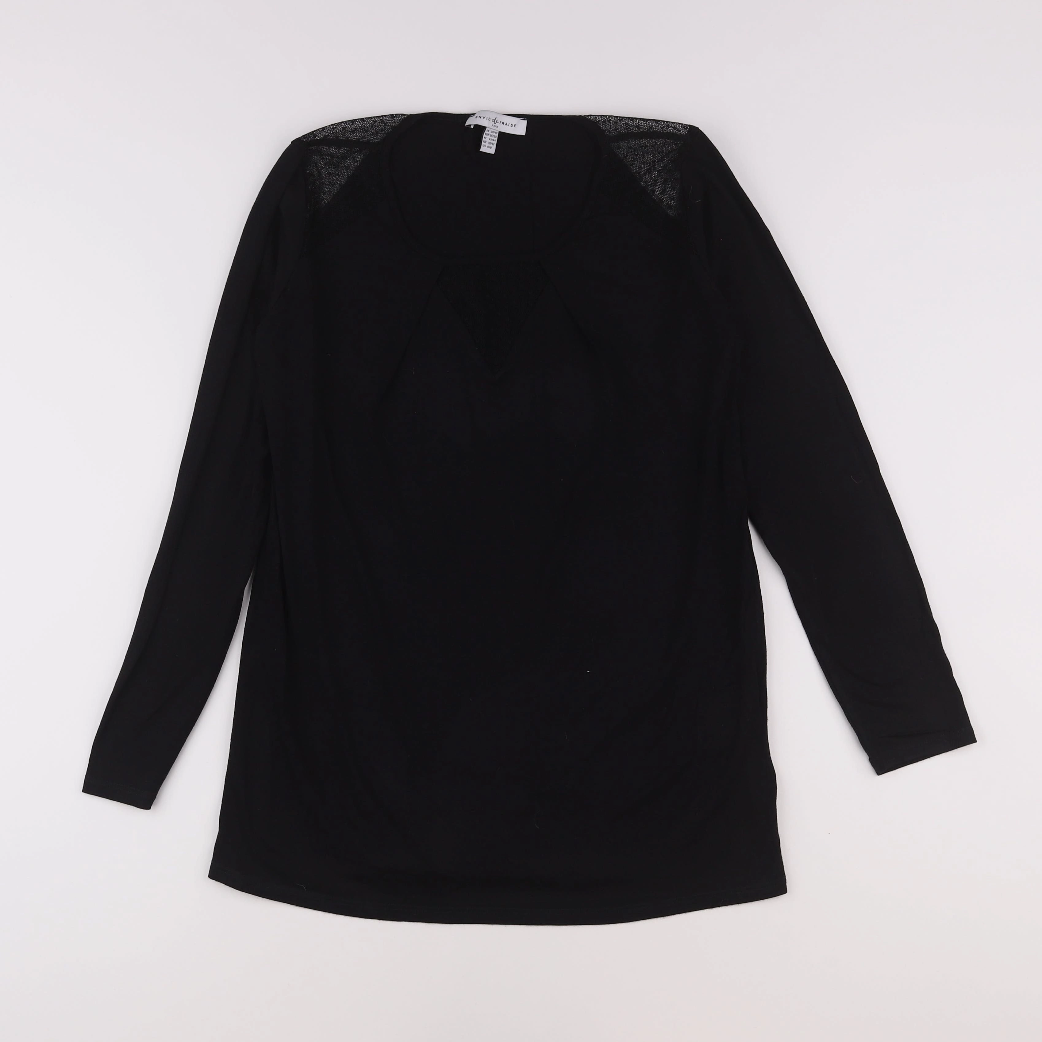 Envie de fraise - tee-shirt grossesse noir - 38 à 40