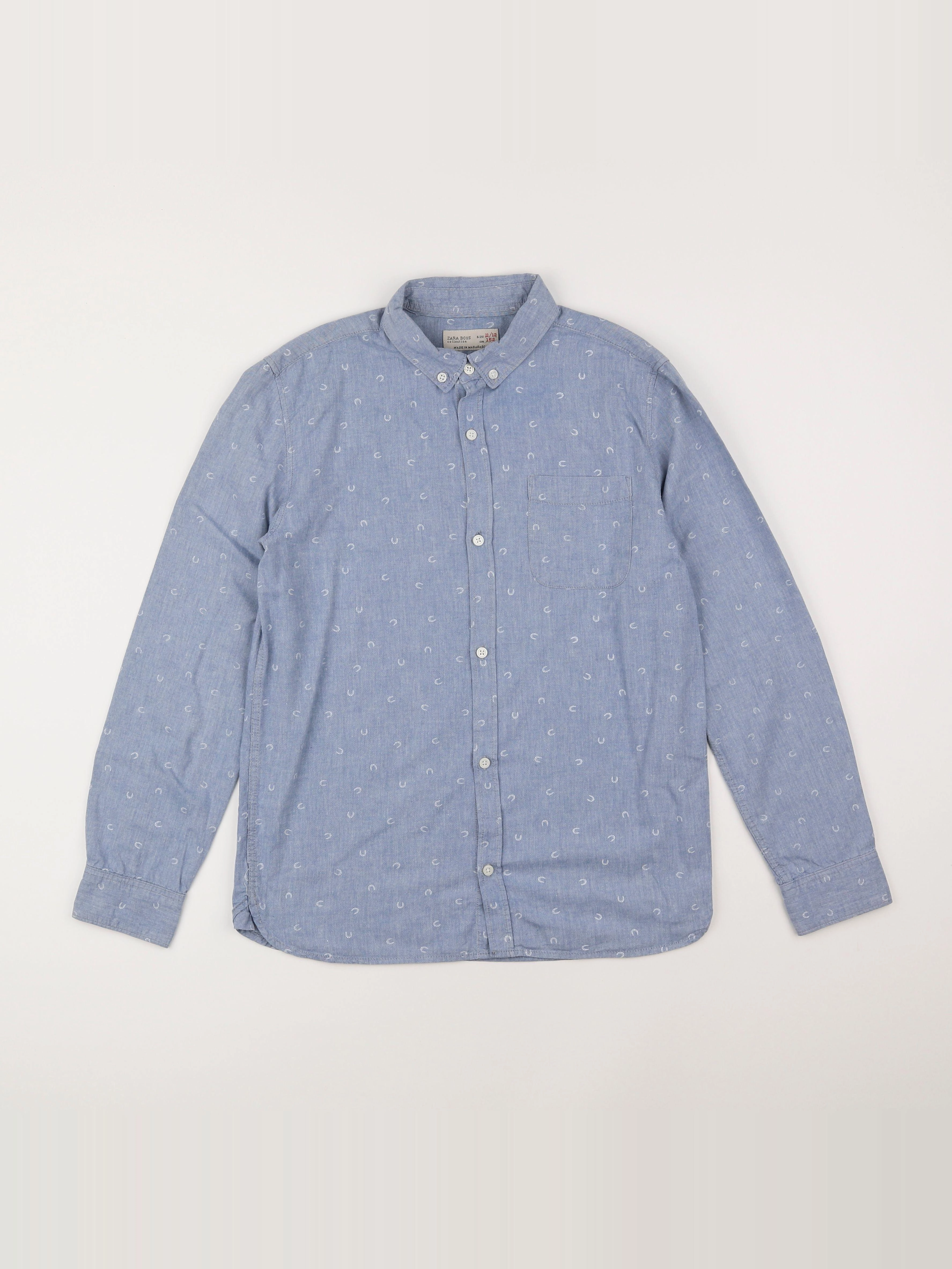 Zara - chemise bleu - 11/12 ans