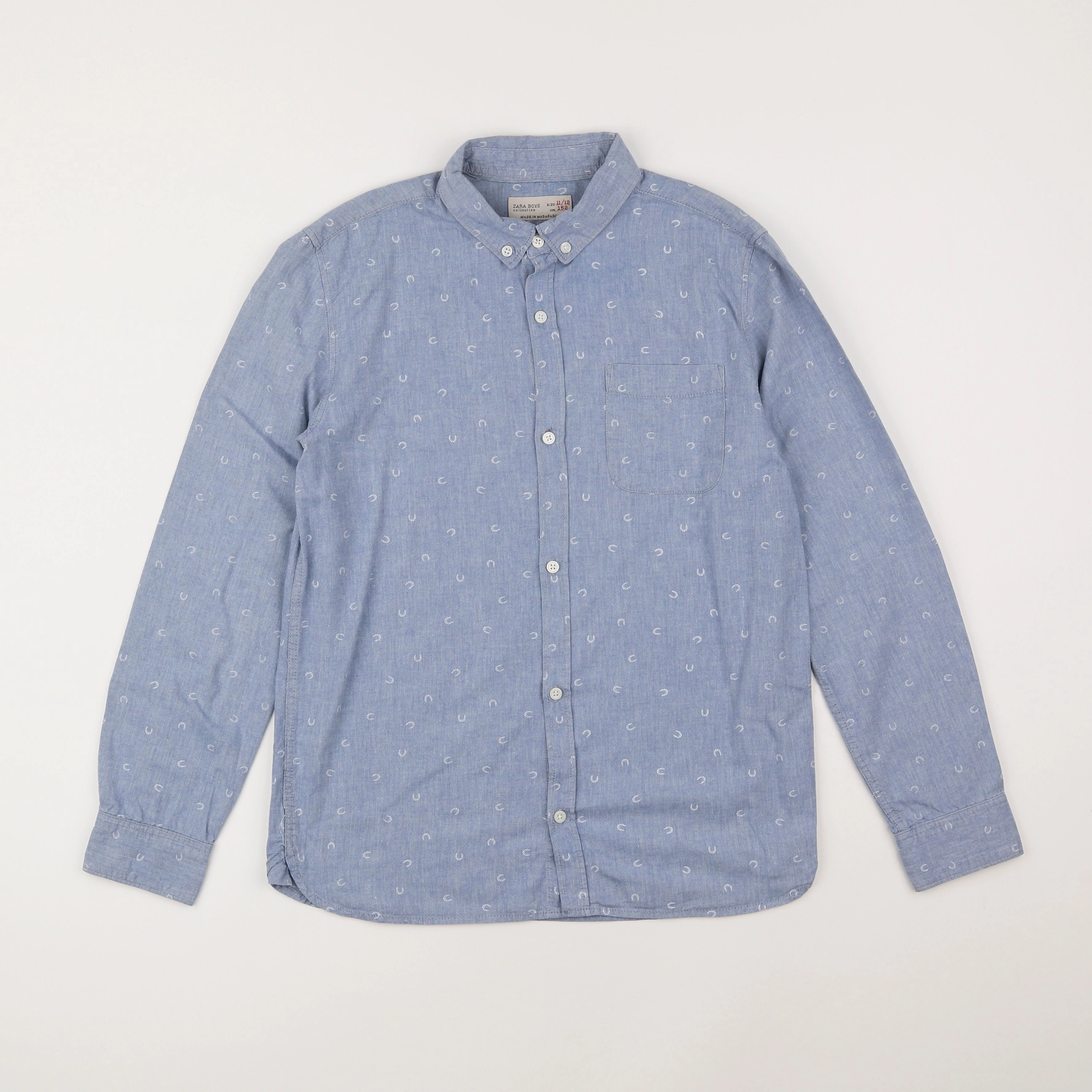 Zara - chemise bleu - 11/12 ans