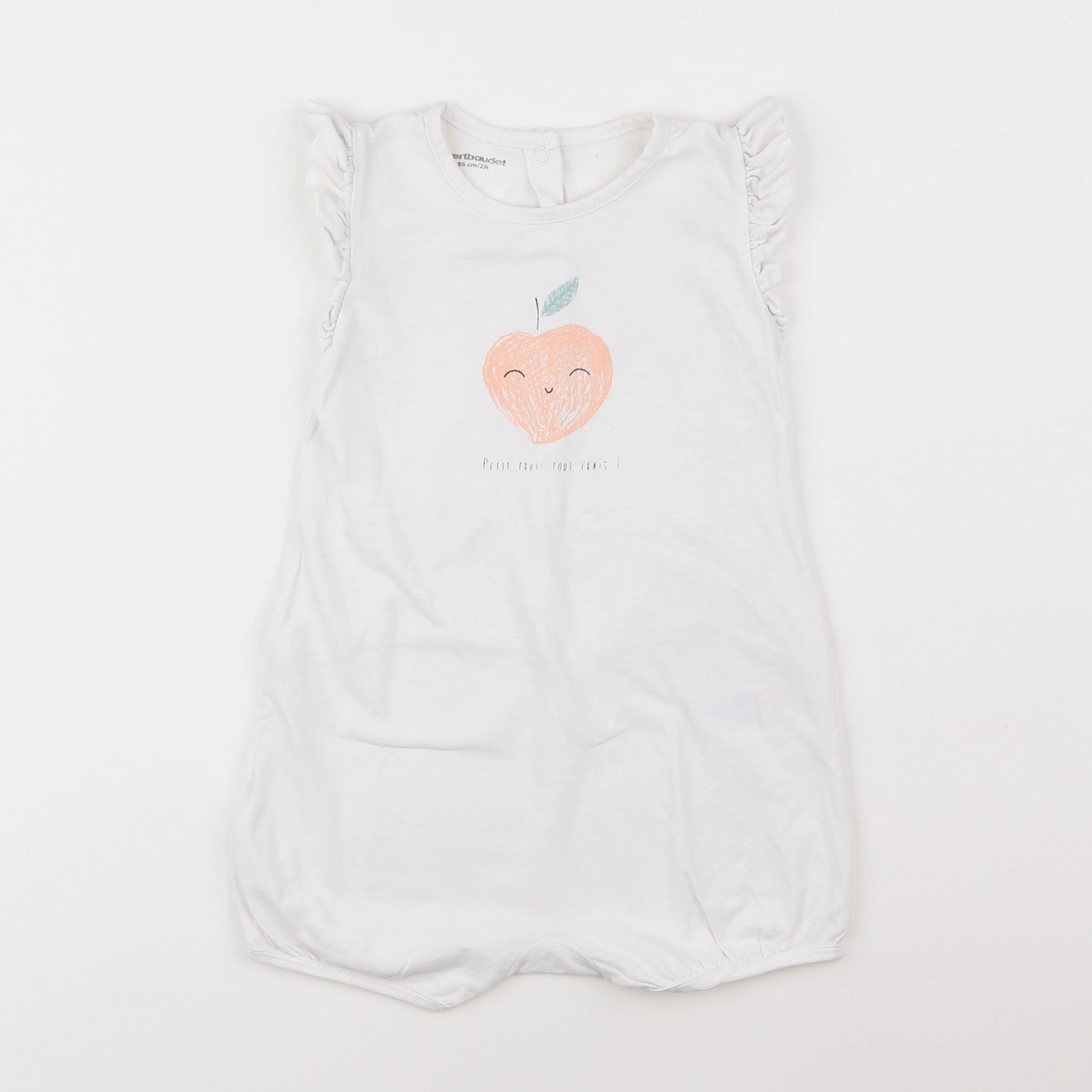 Vertbaudet - pyjama coton blanc - 2 ans