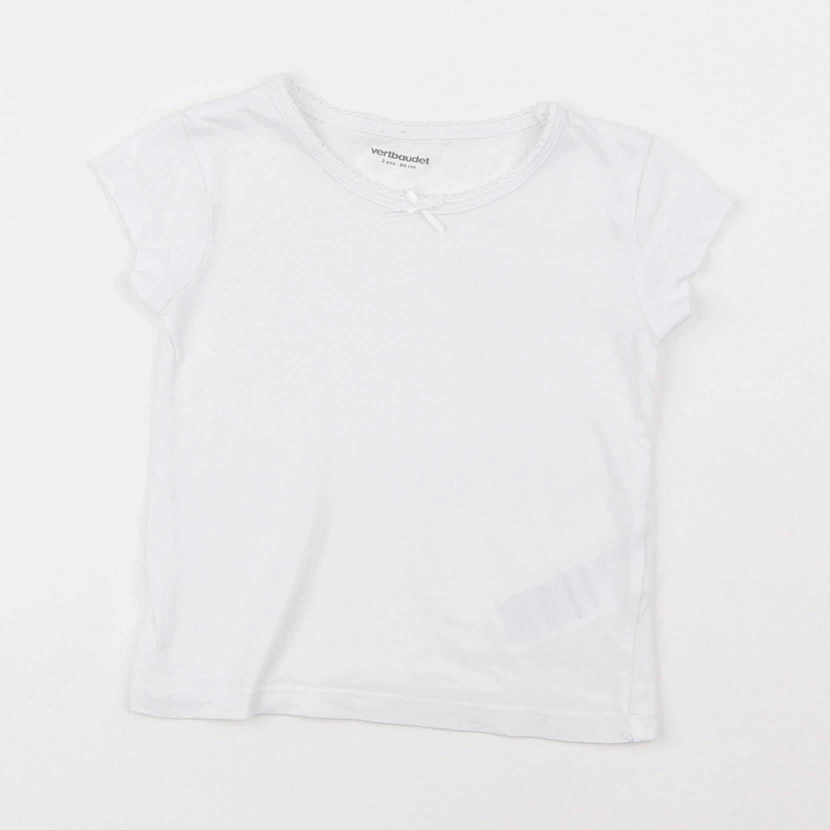 Vertbaudet - maillot de corps blanc - 2 ans