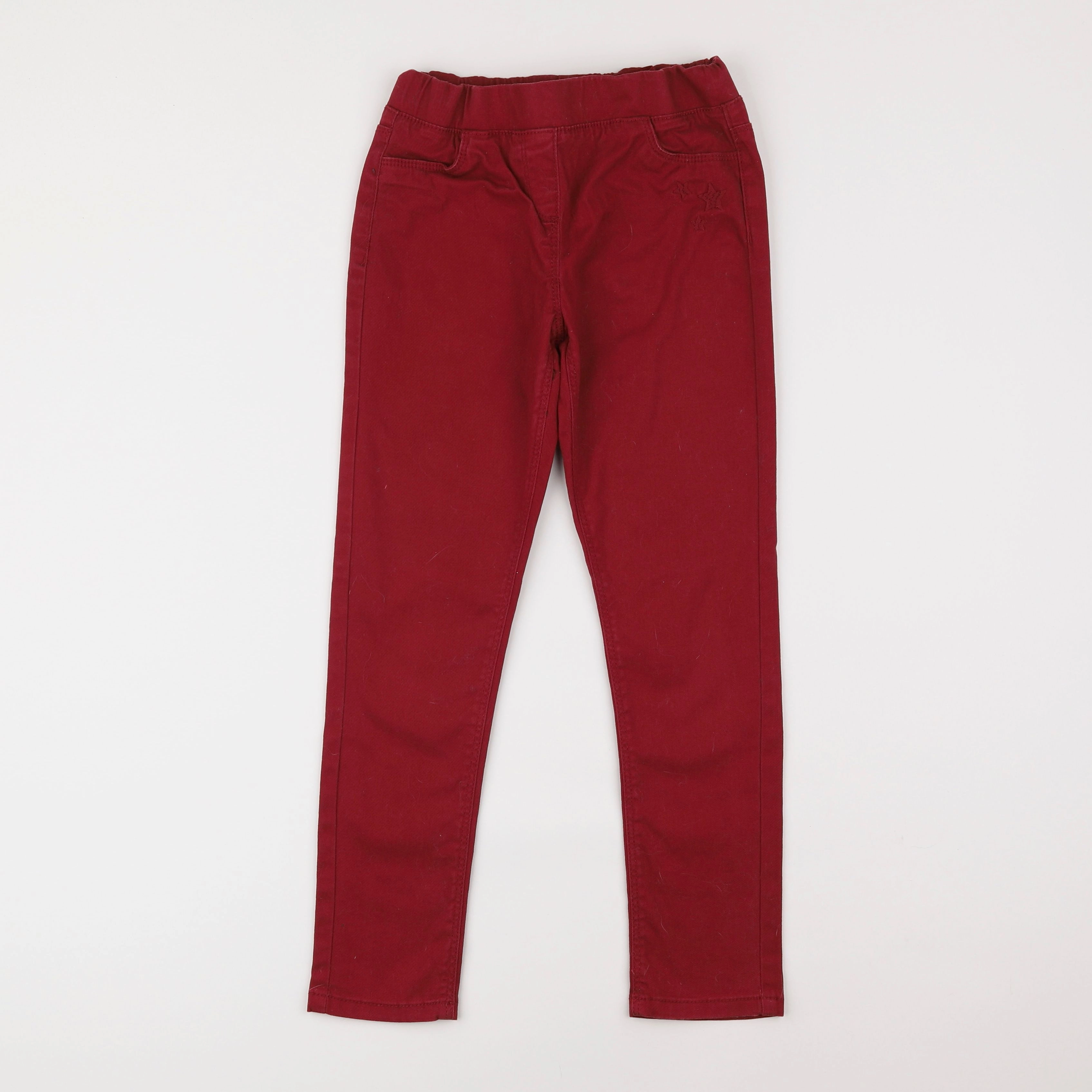 Vertbaudet - jegging rouge - 9 ans