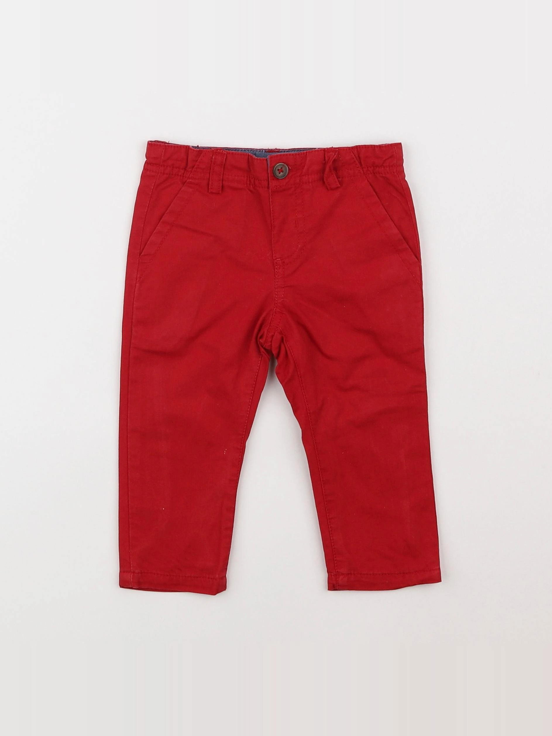 Boutchou - pantalon rouge - 6 mois