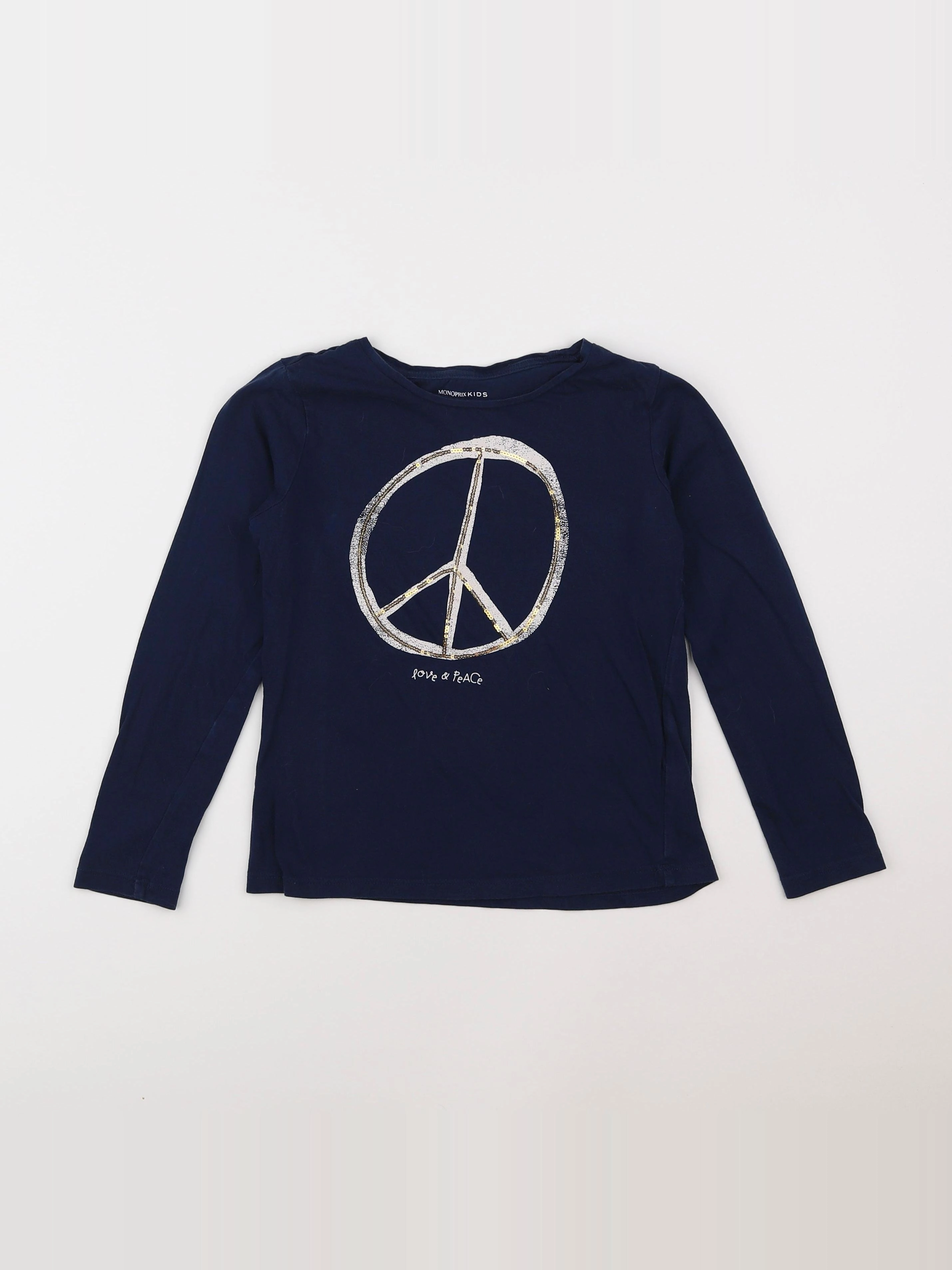 Monoprix - tee-shirt bleu - 8 ans