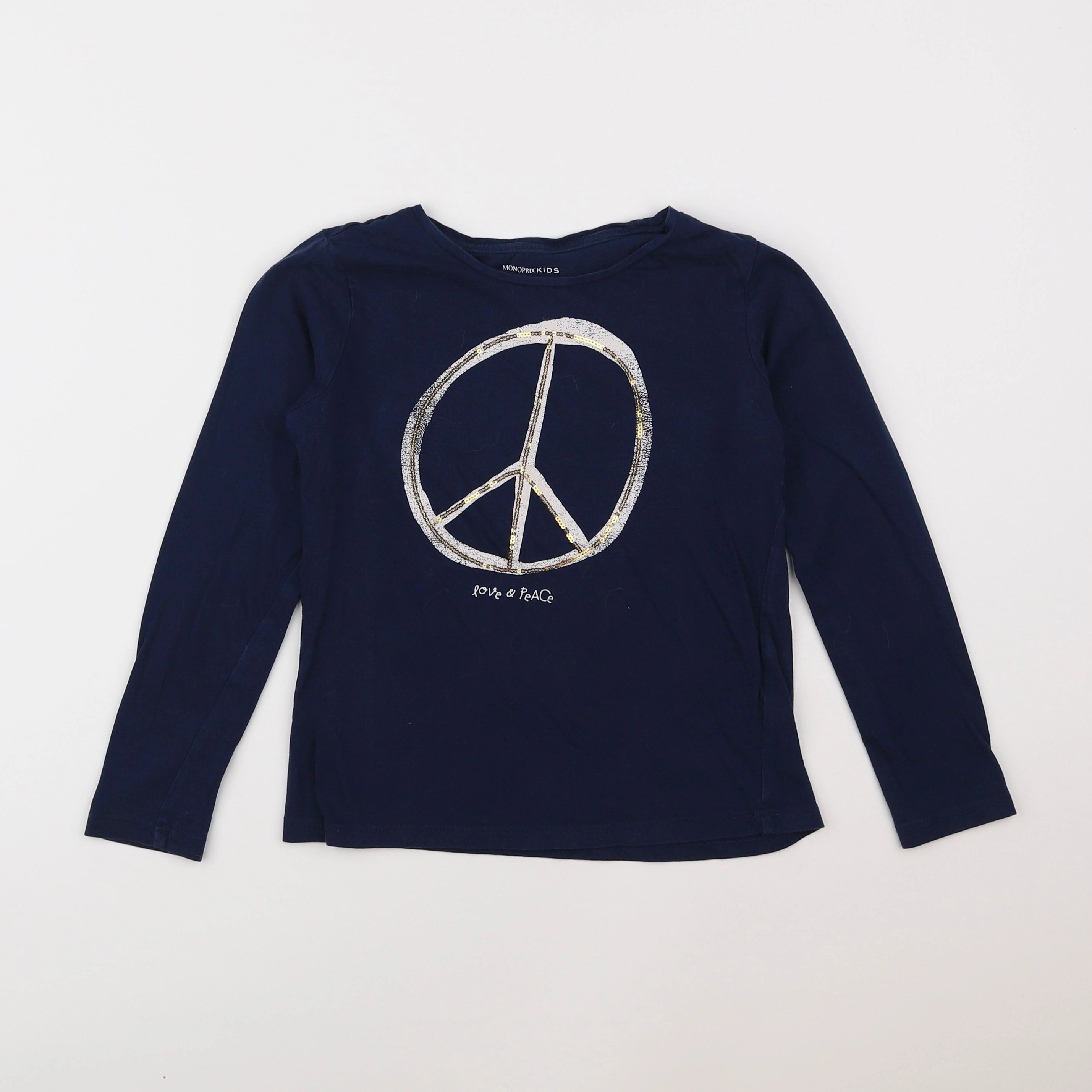 Monoprix - tee-shirt bleu - 8 ans