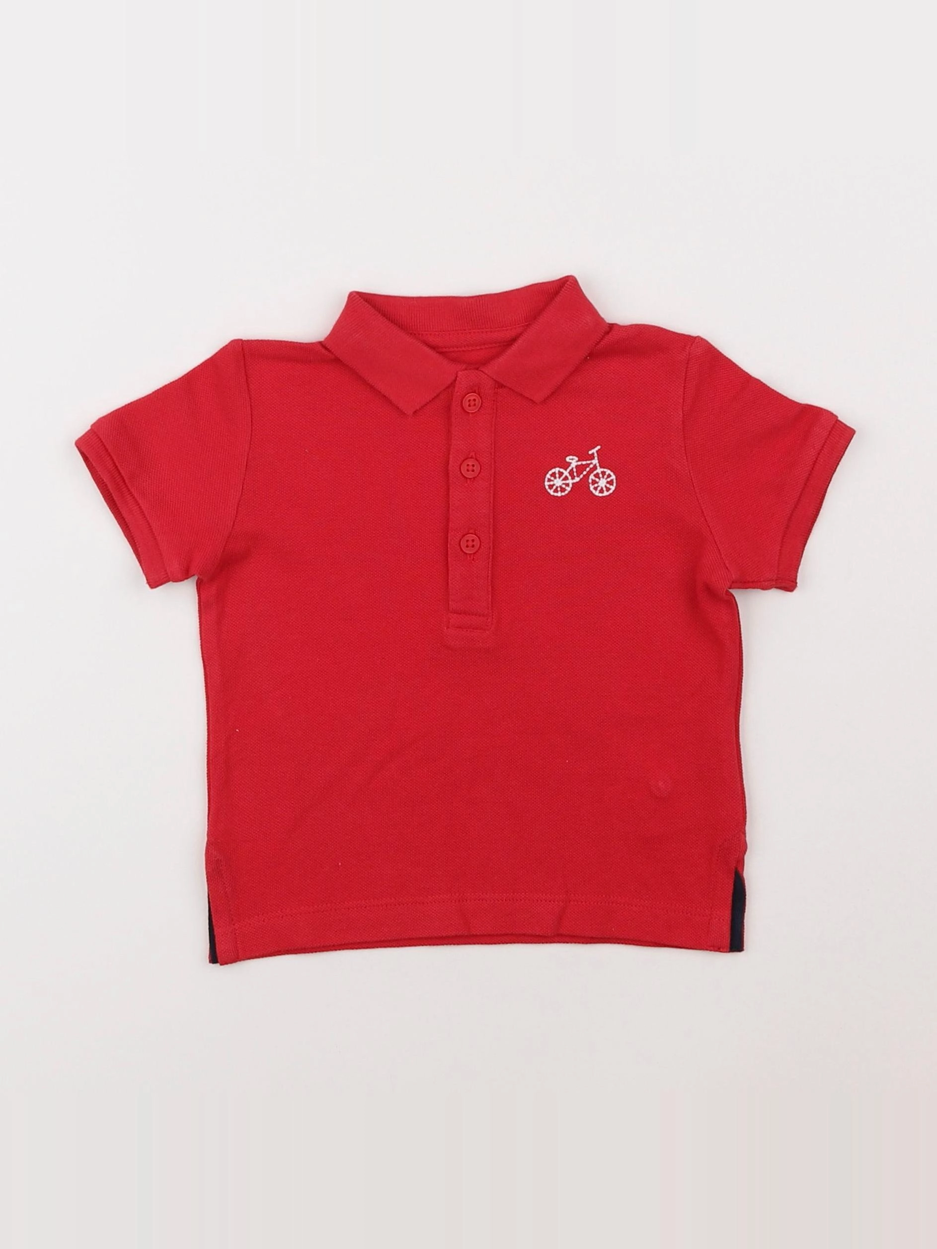 Boutchou - polo rouge - 12 mois
